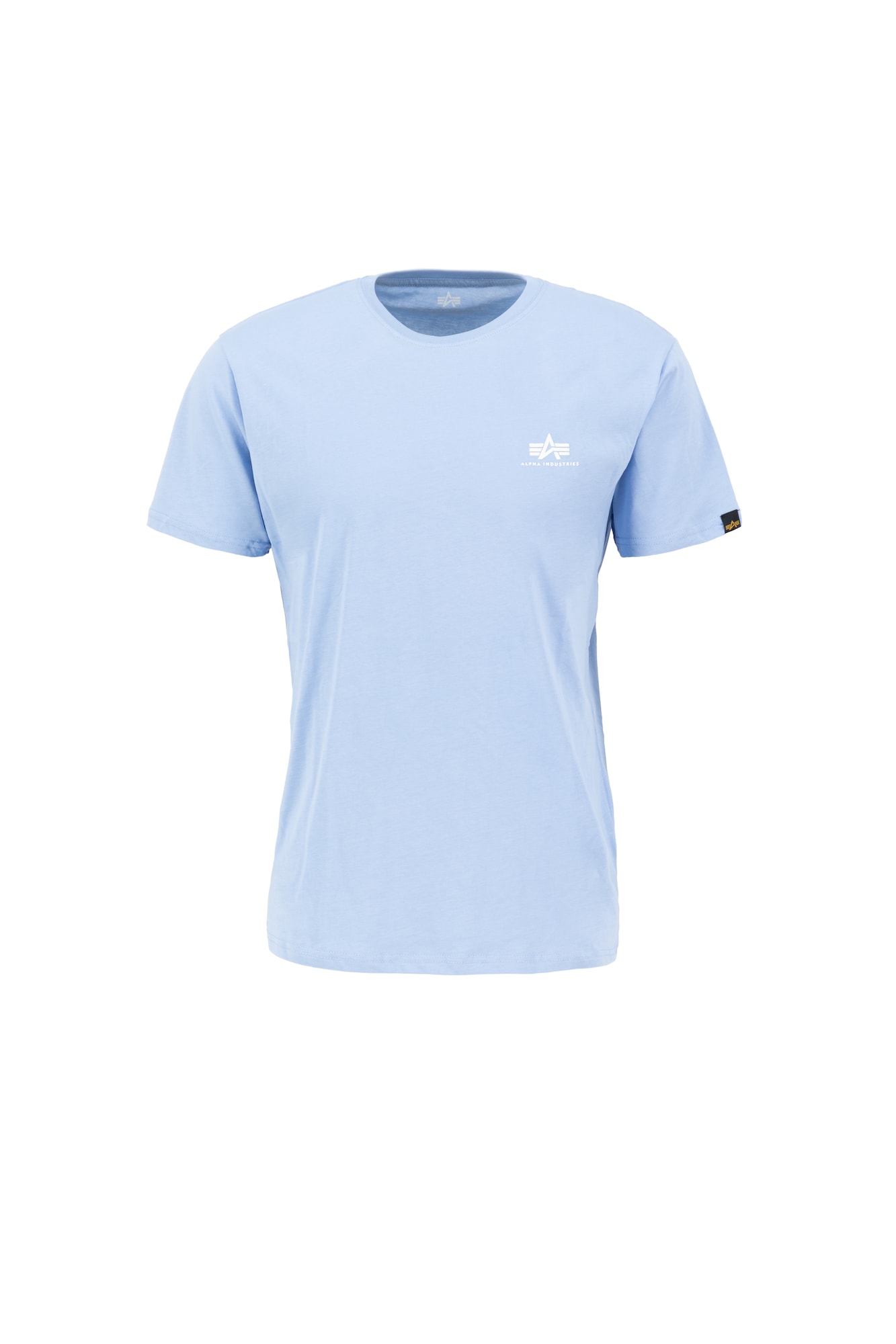 ALPHA INDUSTRIES Majica  svetlo modra / bela