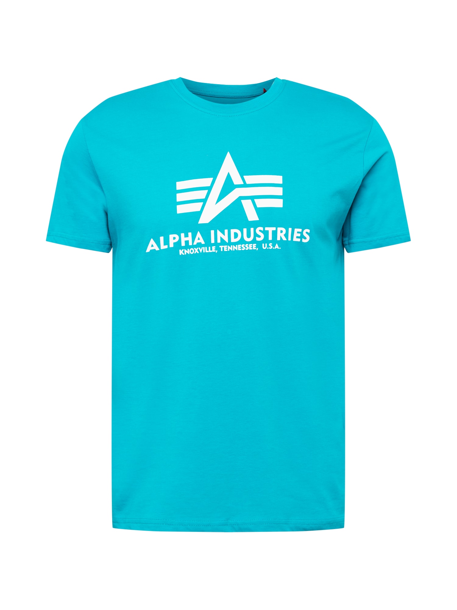 ALPHA INDUSTRIES Majica  turkizna / bela