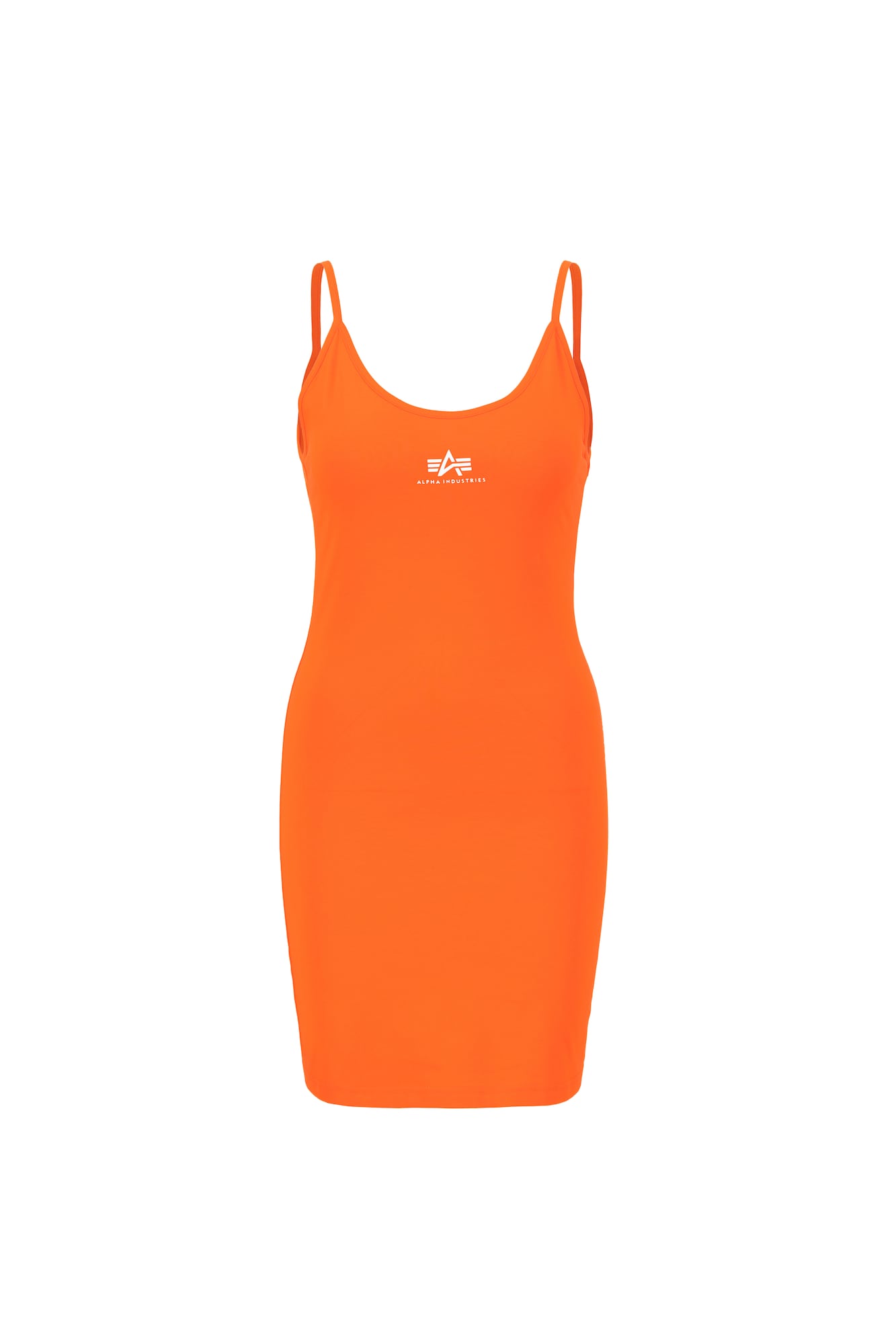 ALPHA INDUSTRIES Obleka  oranžna / bela