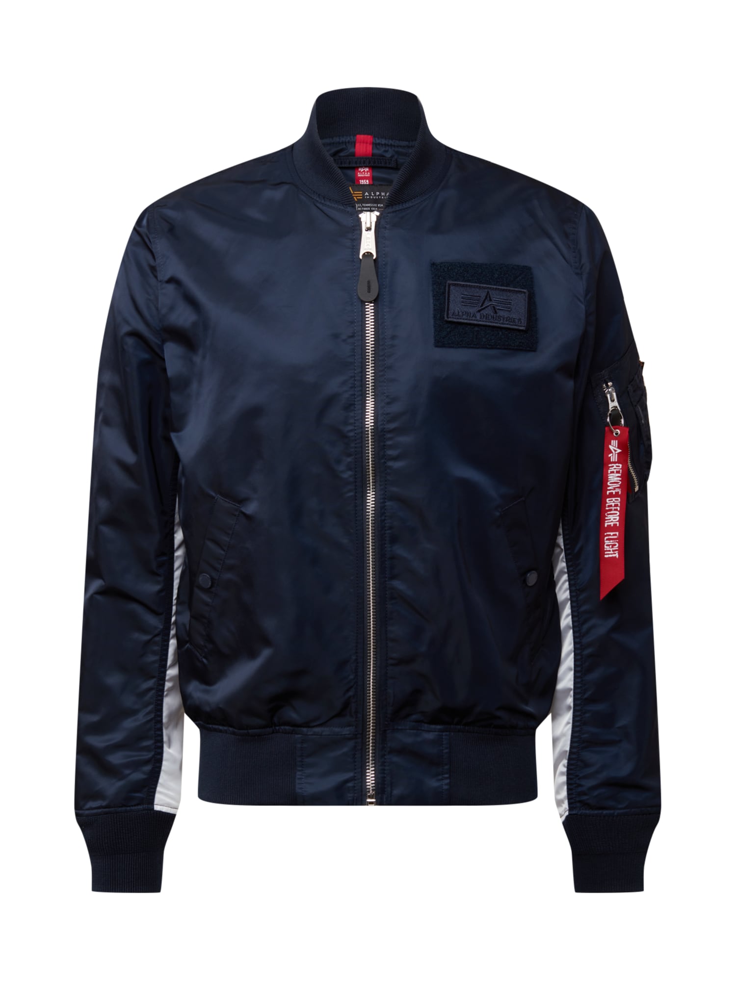 ALPHA INDUSTRIES Prehodna jakna  mornarska / rdeča / bela