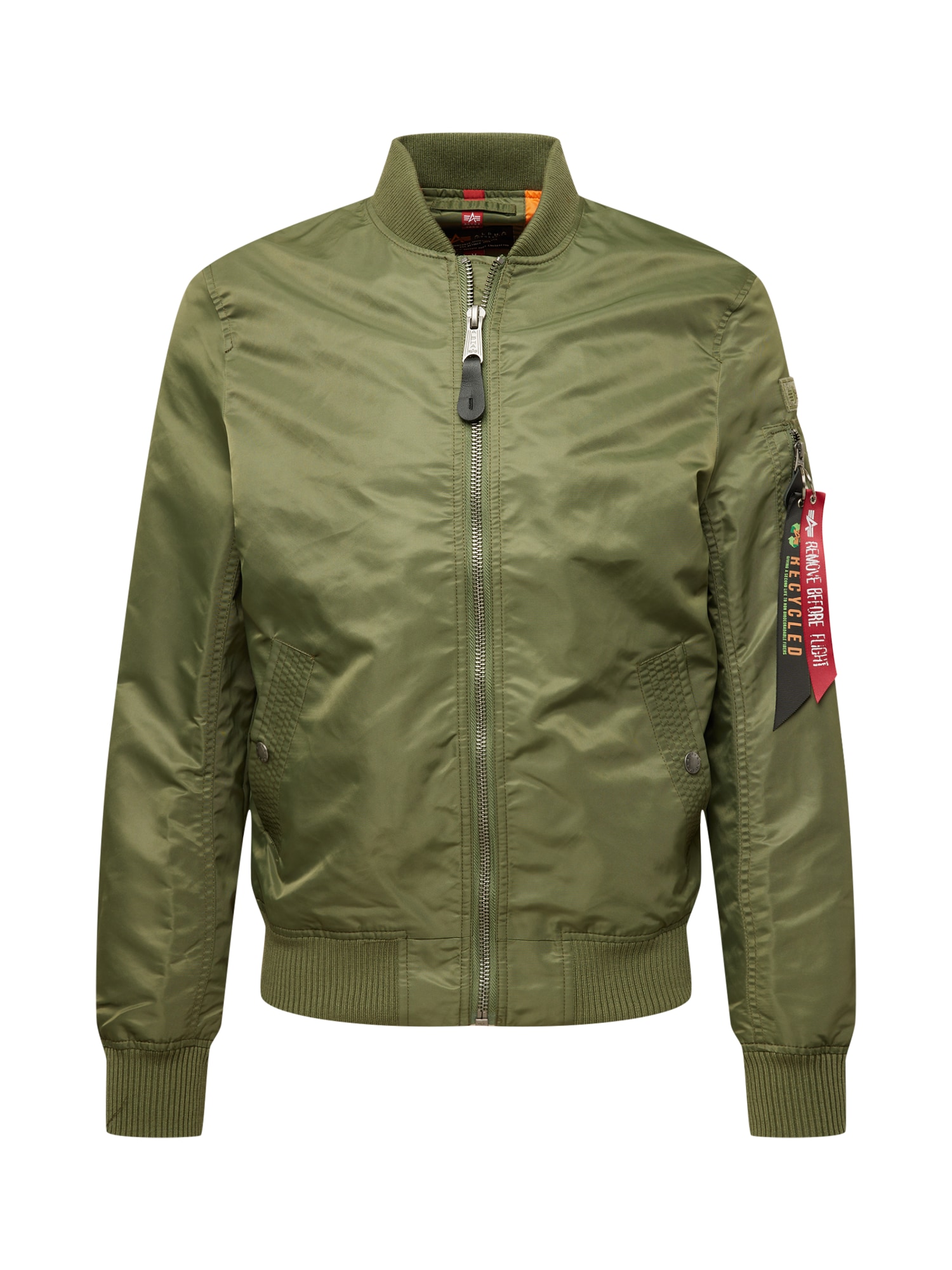 ALPHA INDUSTRIES Prehodna jakna  zelena / rdeča / črna / bela