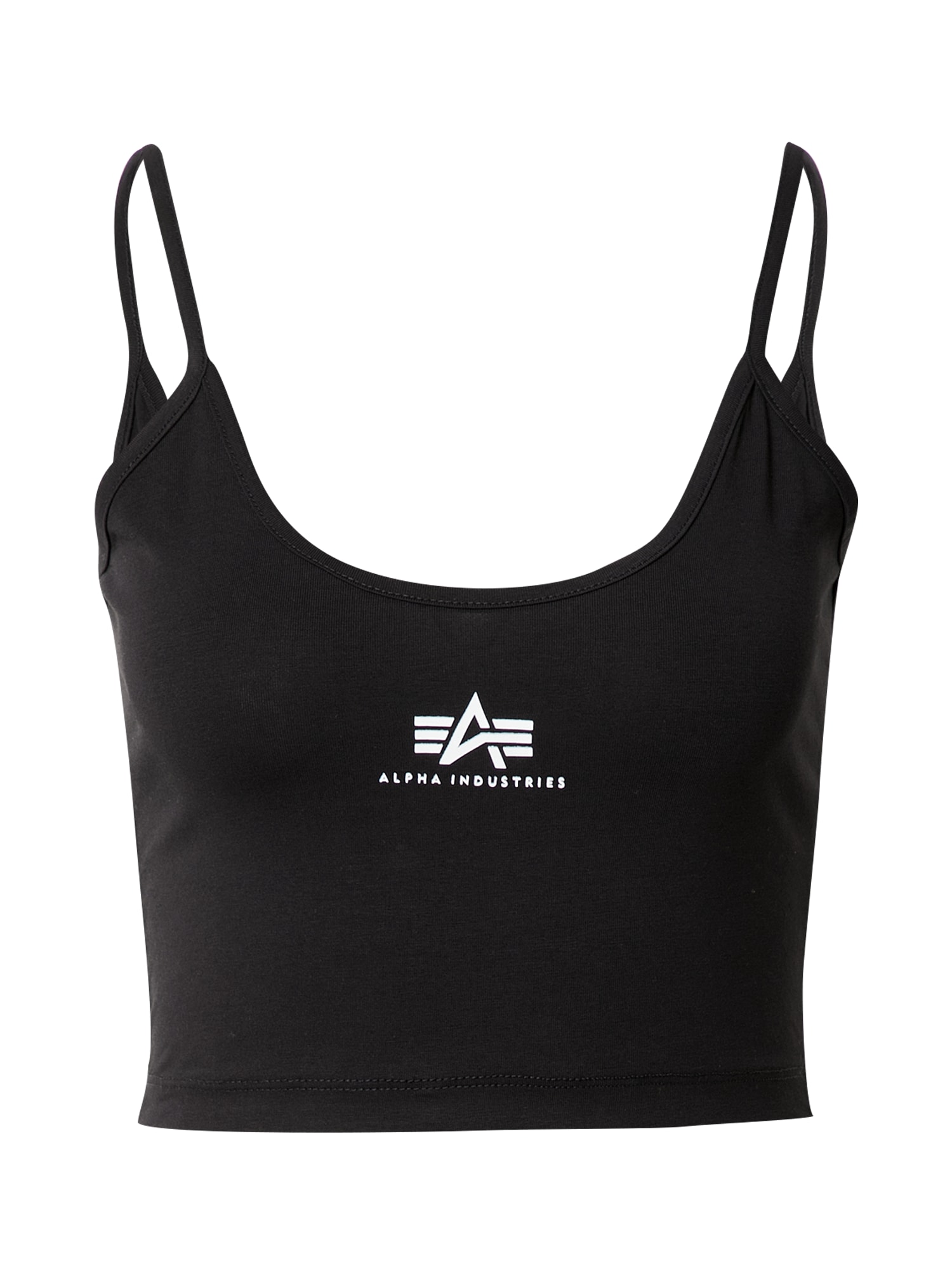 ALPHA INDUSTRIES Top  črna / bela