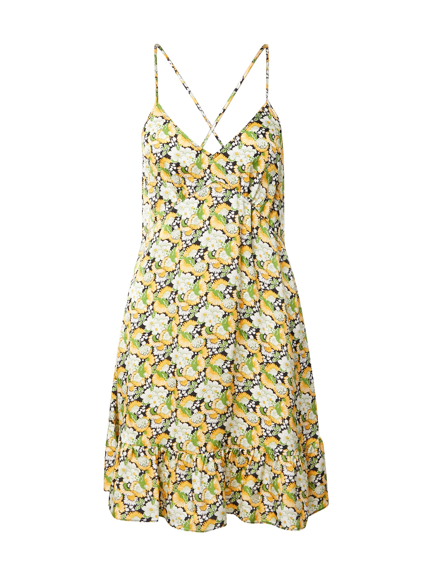 AMERICAN VINTAGE Poletna obleka  rumena / mešane barve