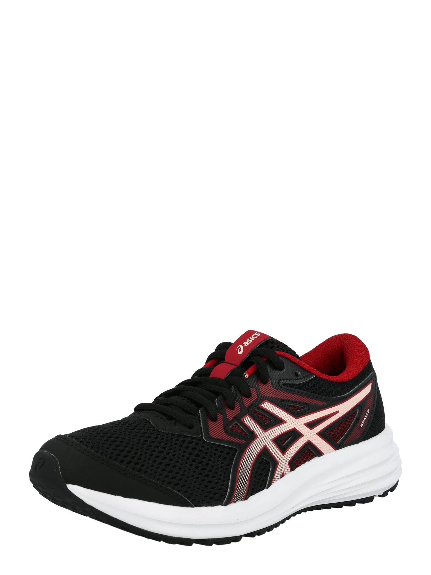 ASICS Tekaški čevelj 'BRAID 2'  pastelno roza / rdeča / črna