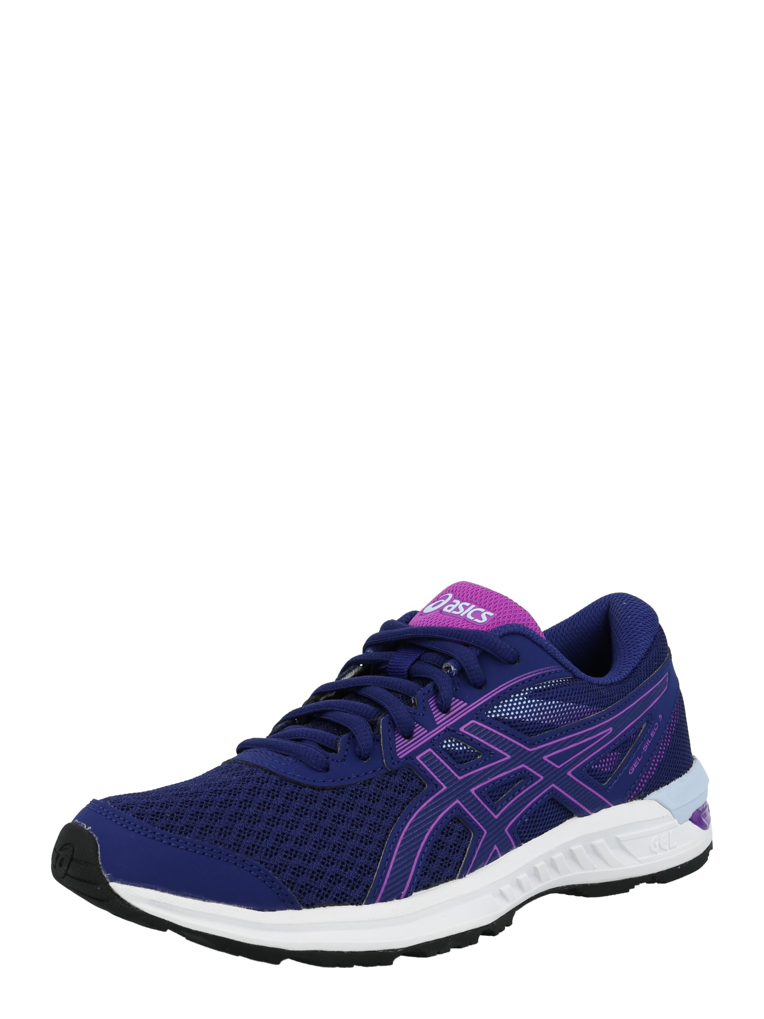 ASICS Tekaški čevelj 'GEL-SILEO 3'  temno modra / neonsko roza