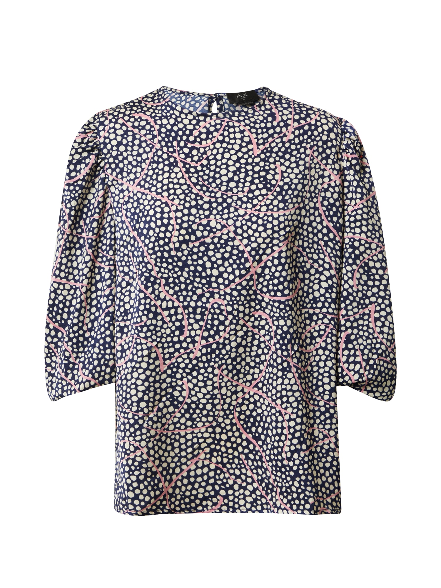 AX Paris Bluza  mornarska / roza / bela
