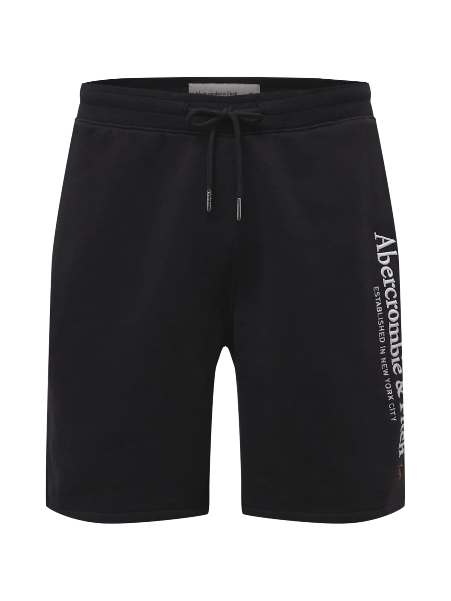 Abercrombie & Fitch Hlače  črna / bela