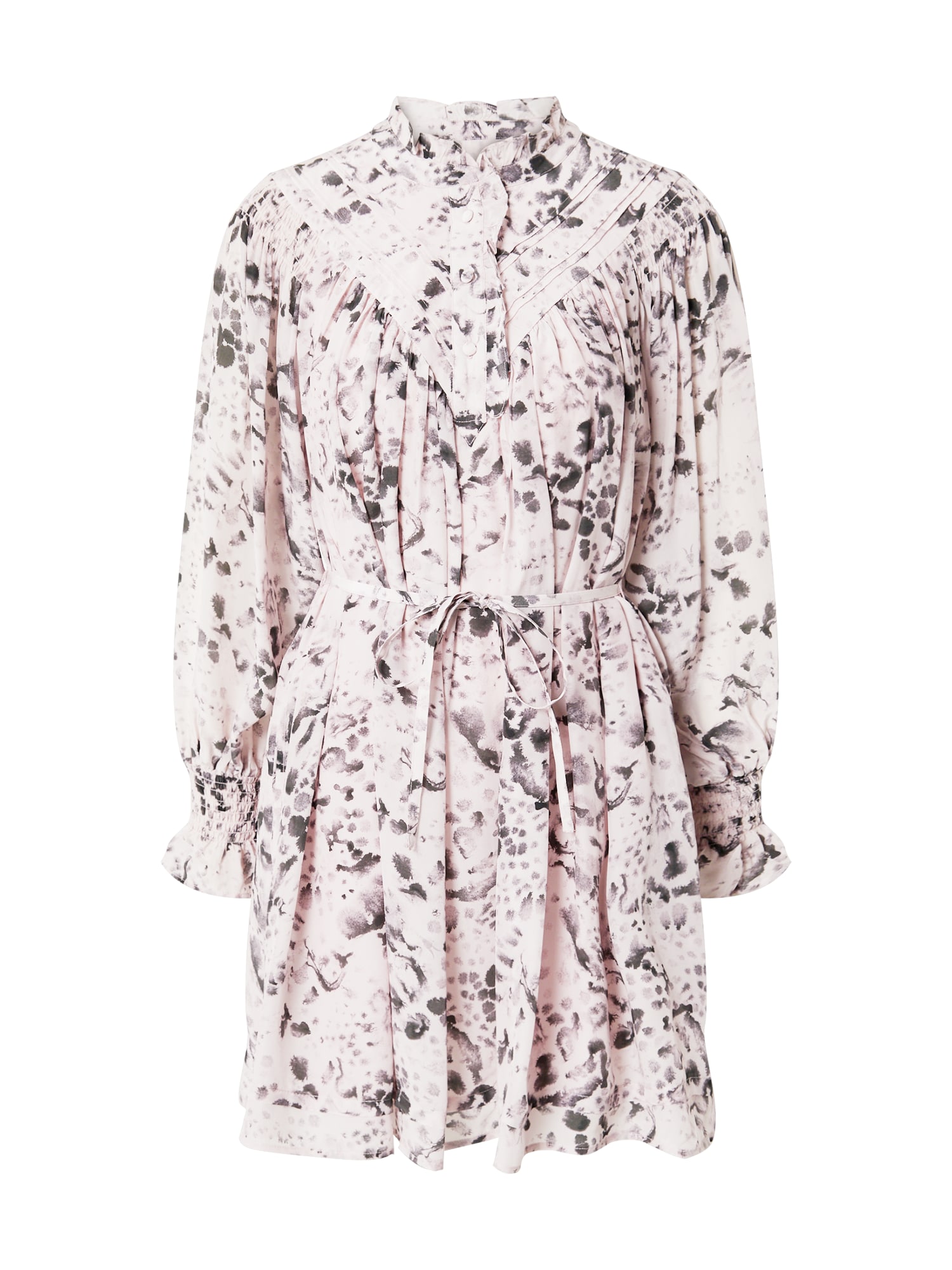 AllSaints Dolga srajca 'Kelli'  jagoda / pastelno roza / črna