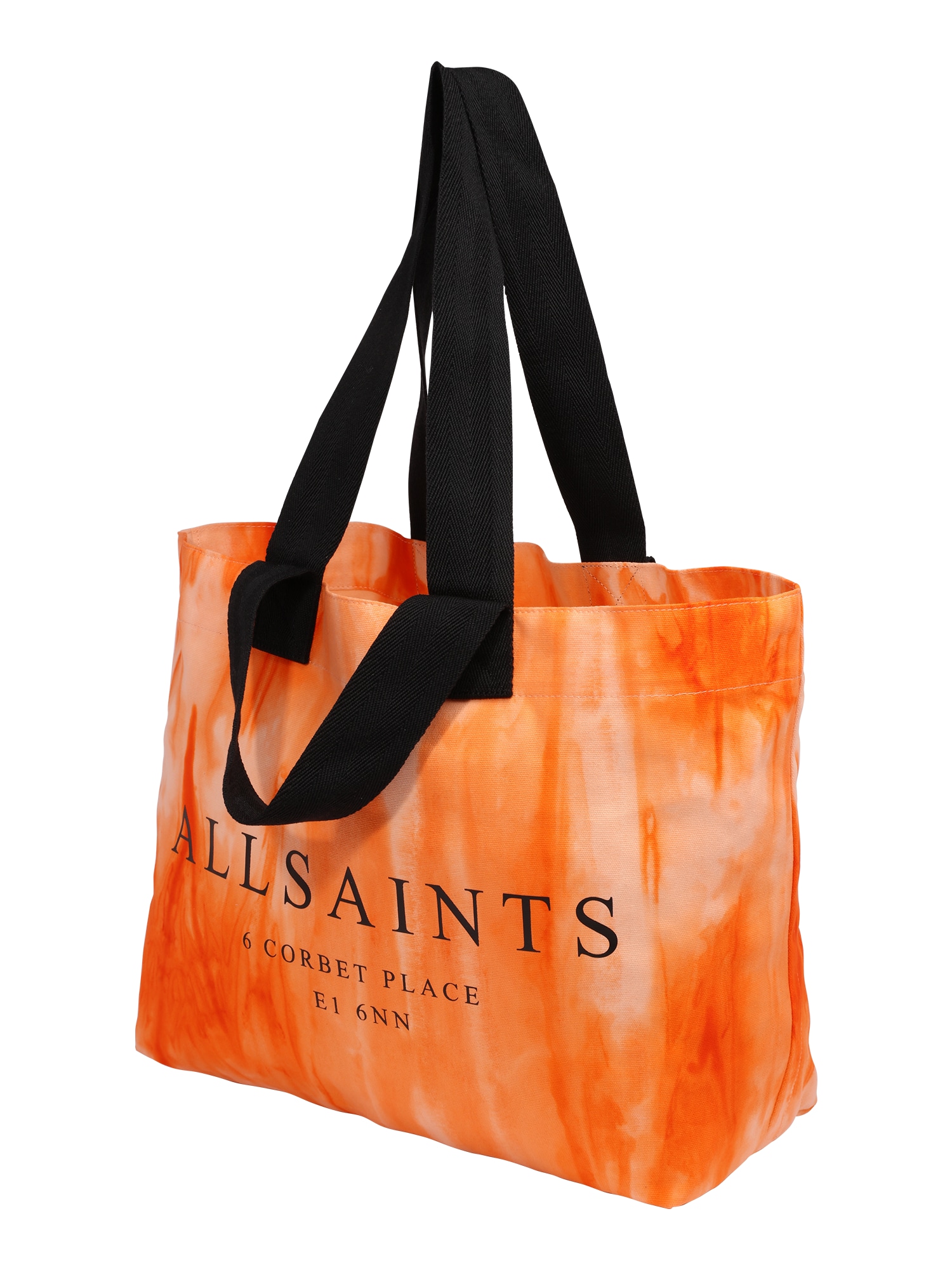 AllSaints Nakupovalna torba  oranžna / črna