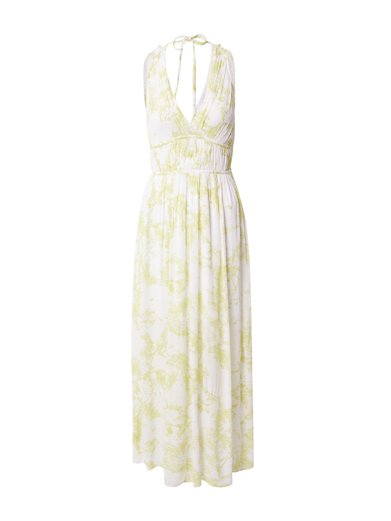 AllSaints Obleka  limona / bela