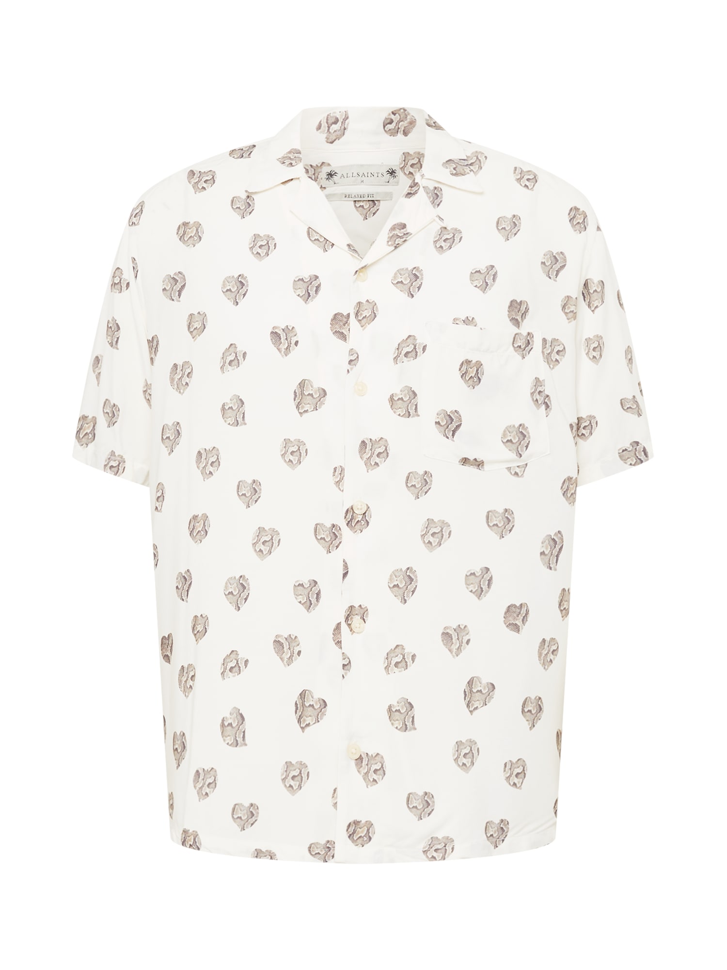 AllSaints Srajca  temno siva / greige / bela