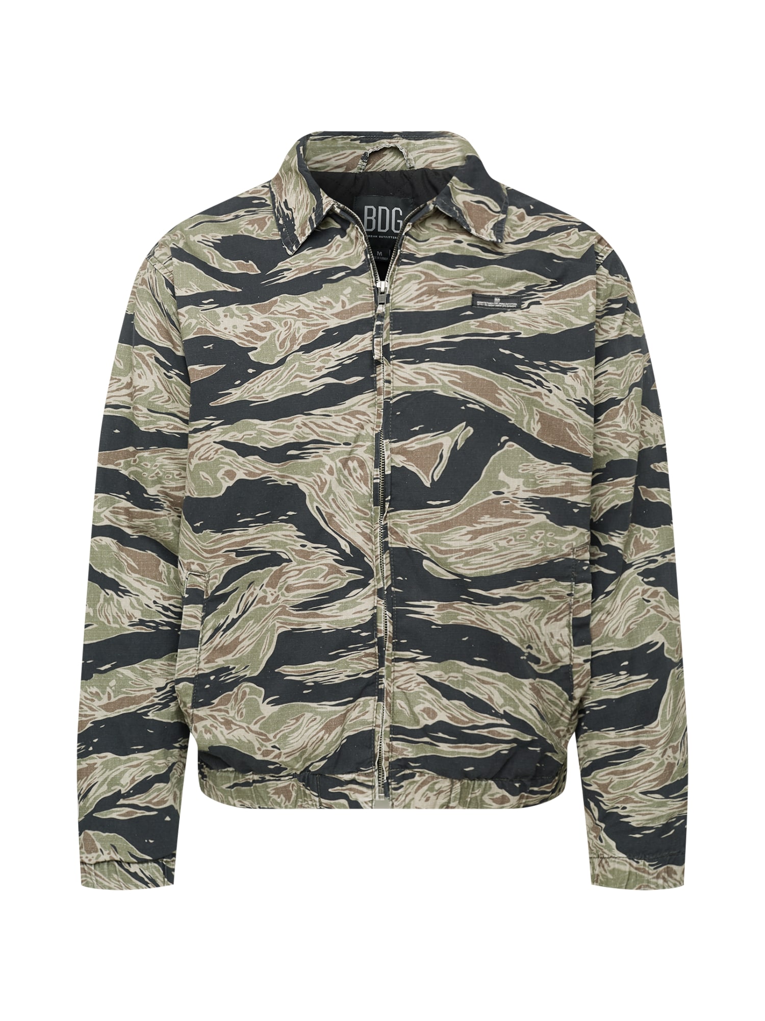 BDG Urban Outfitters Prehodna jakna 'TIGER CAMO'  bež / mornarska / oliva / jabolko