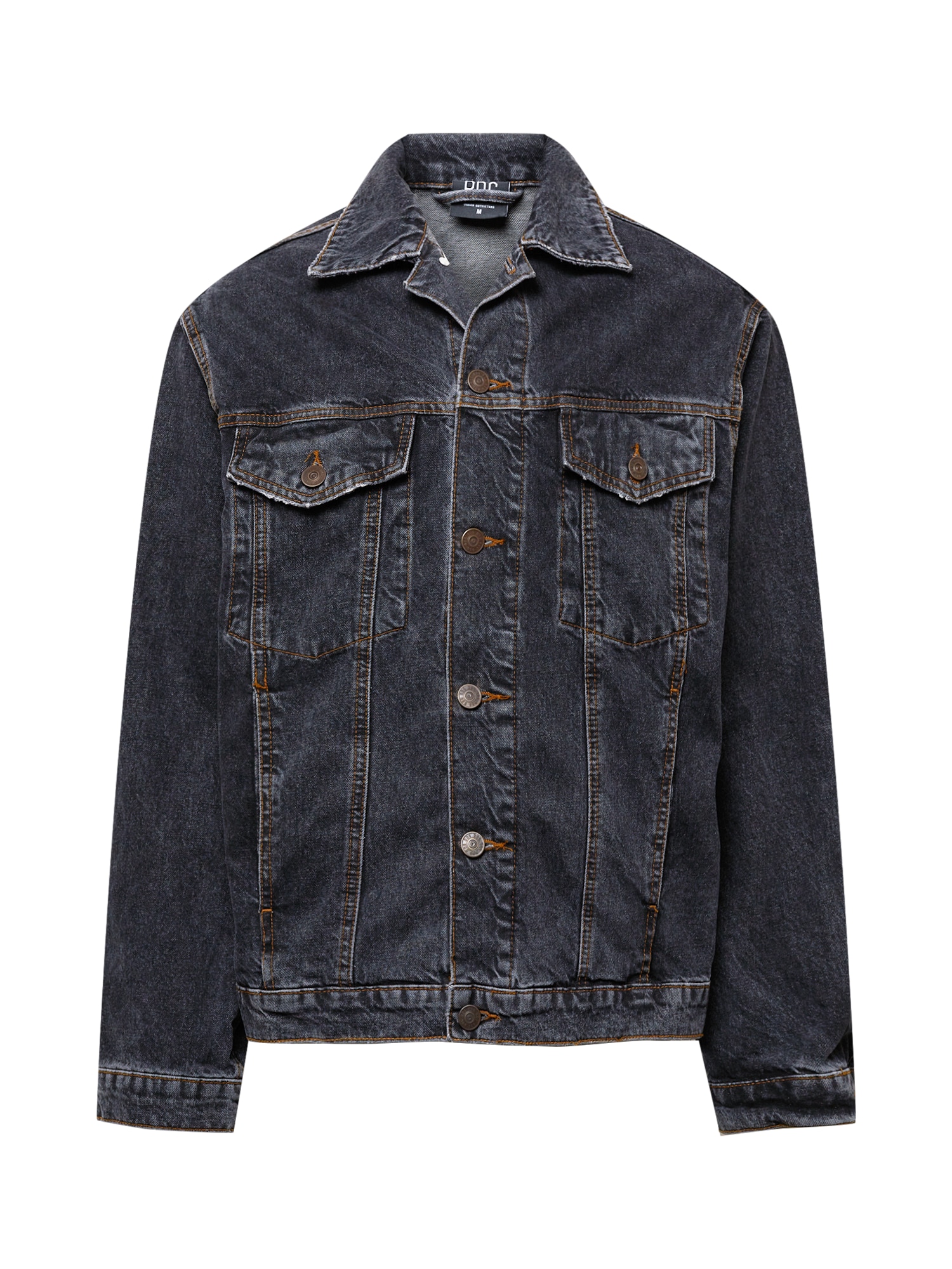 BDG Urban Outfitters Prehodna jakna  črn denim