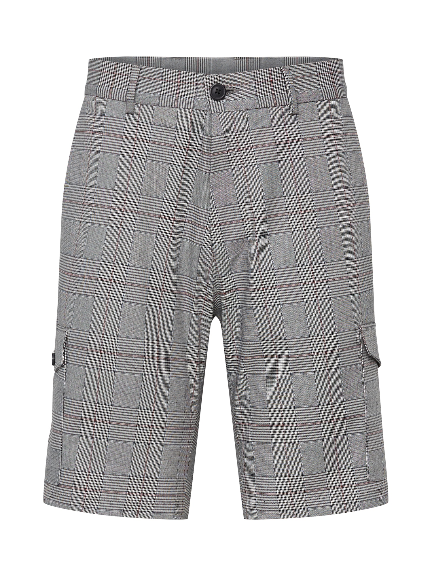 BURTON MENSWEAR LONDON Kargo hlače  temno siva / pastelno rdeča / črna / bela