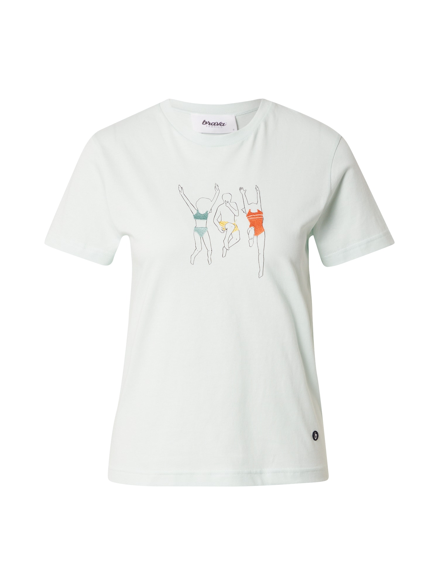 Brava Fabrics Majica 'Jump'  voda / rumena / oranžna