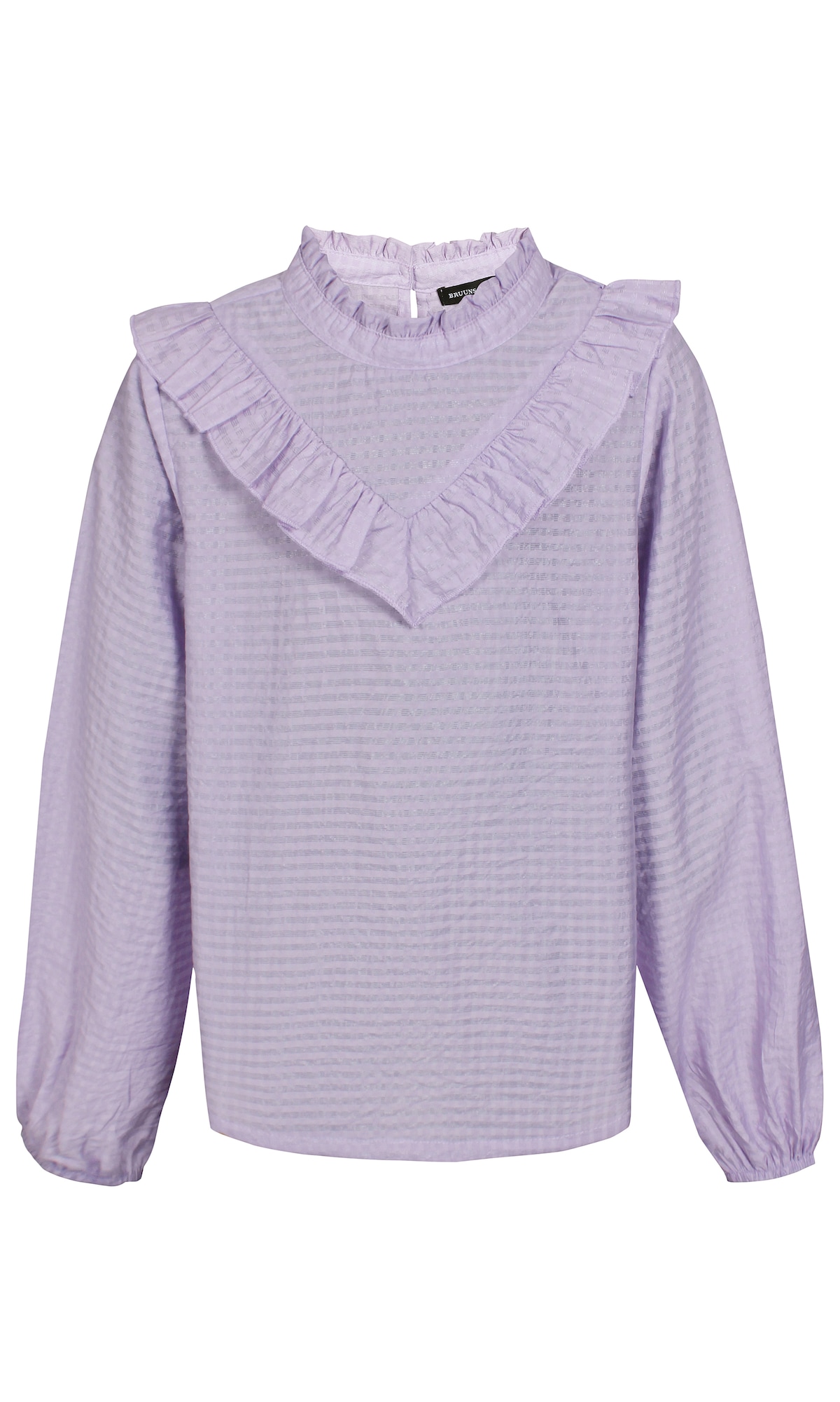 Bruuns Bazaar Kids Bluza  svetlo lila / srebrna
