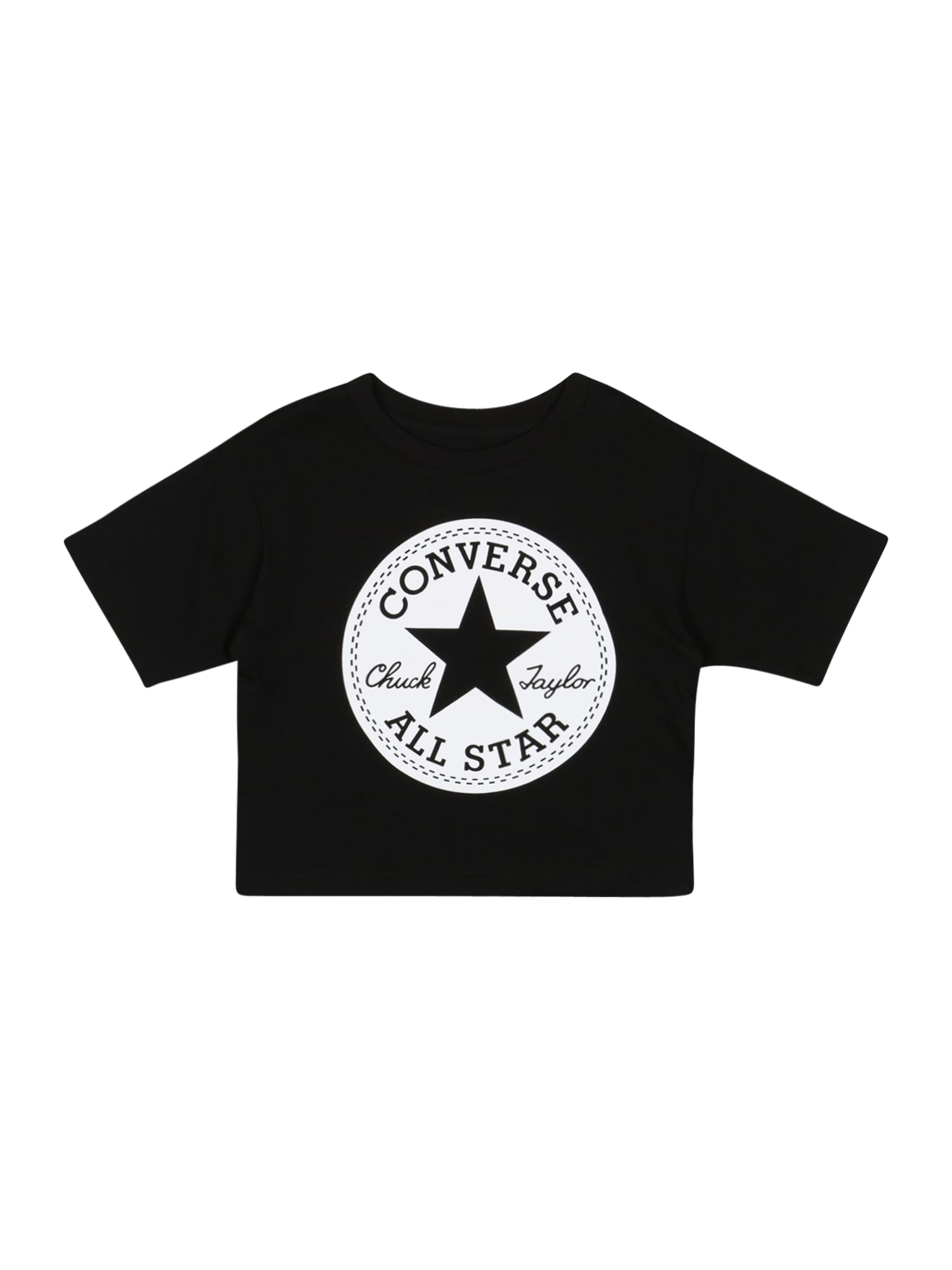 CONVERSE Majica  črna / bela