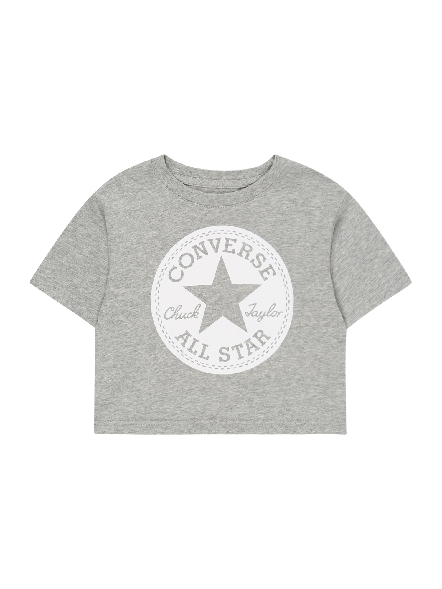 CONVERSE Majica  pegasto siva / bela