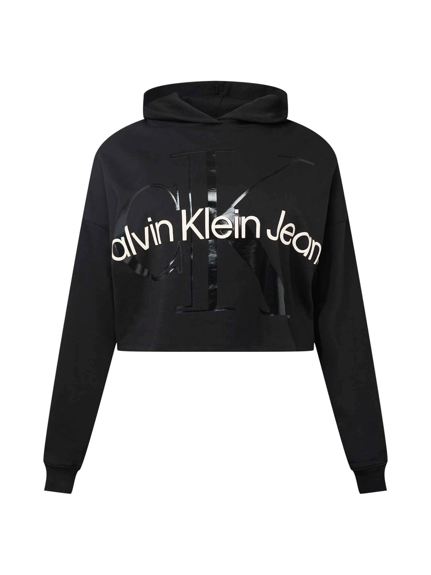 Calvin Klein Jeans Curve Majica  črna / bela