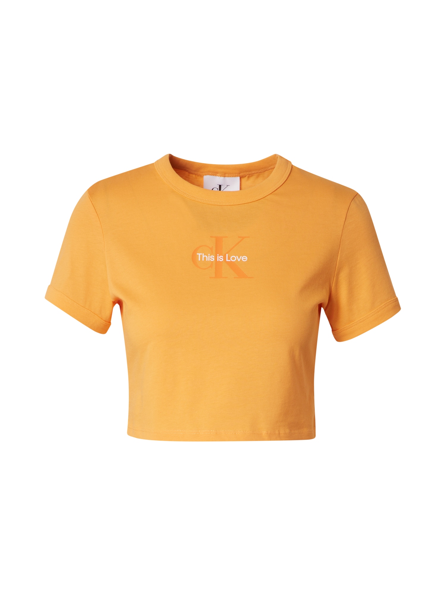 Calvin Klein Jeans Majica 'PRIDE'  oranžna / svetlo oranžna / bela