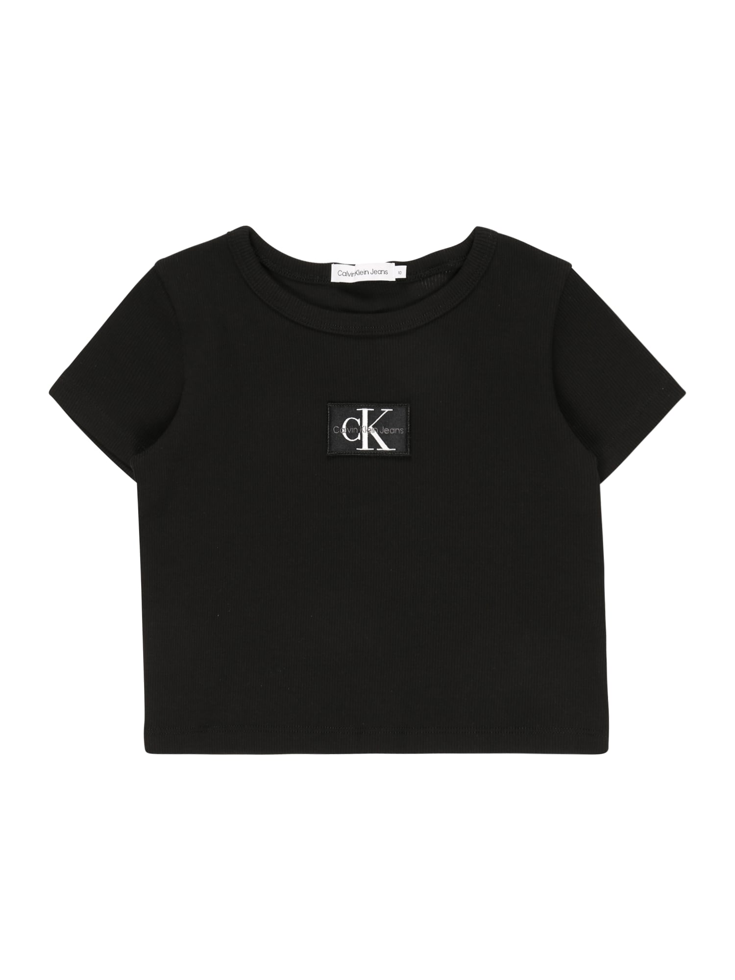 Calvin Klein Jeans Majica  črna / bela