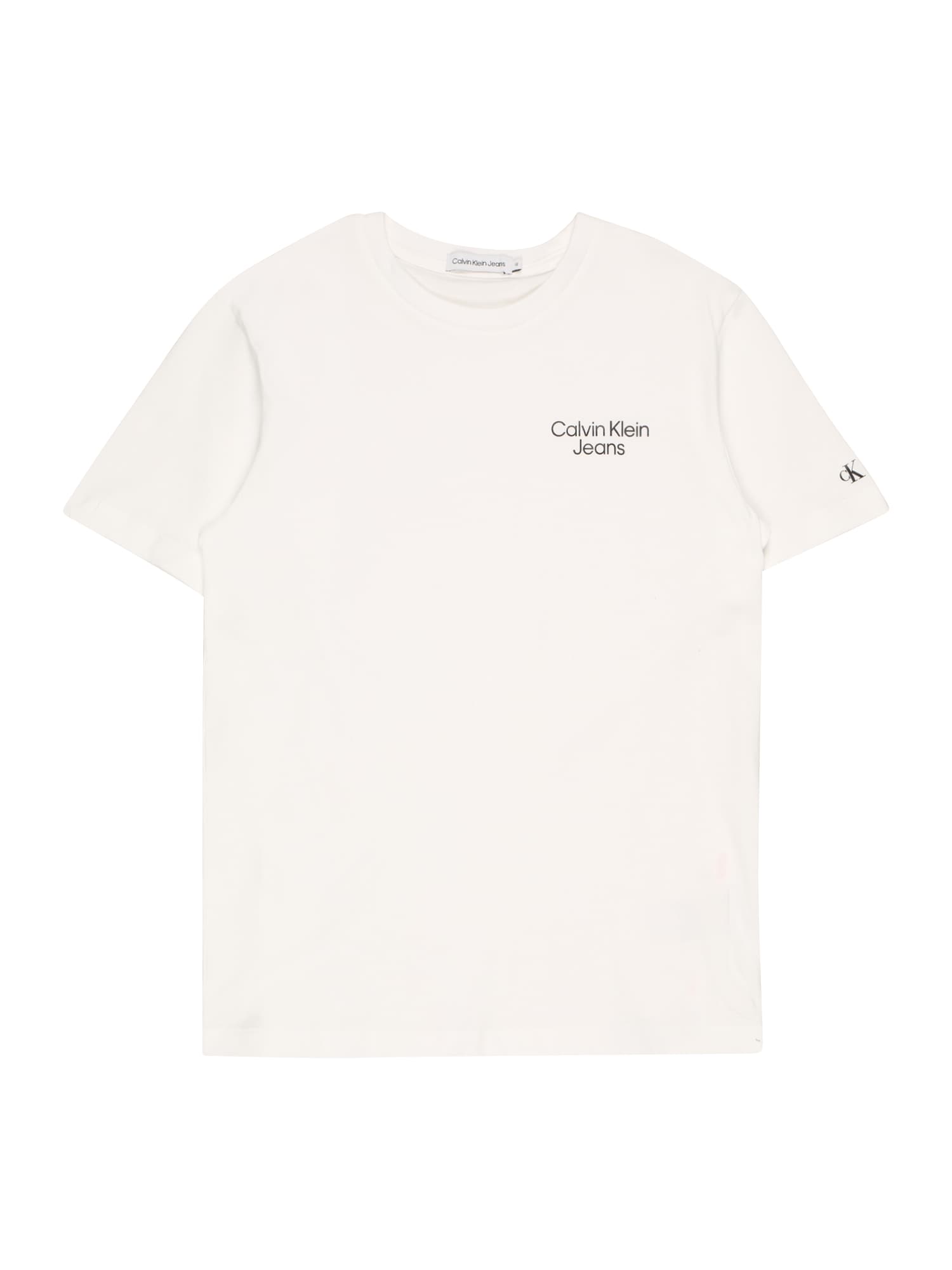 Calvin Klein Jeans Majica  črna / bela
