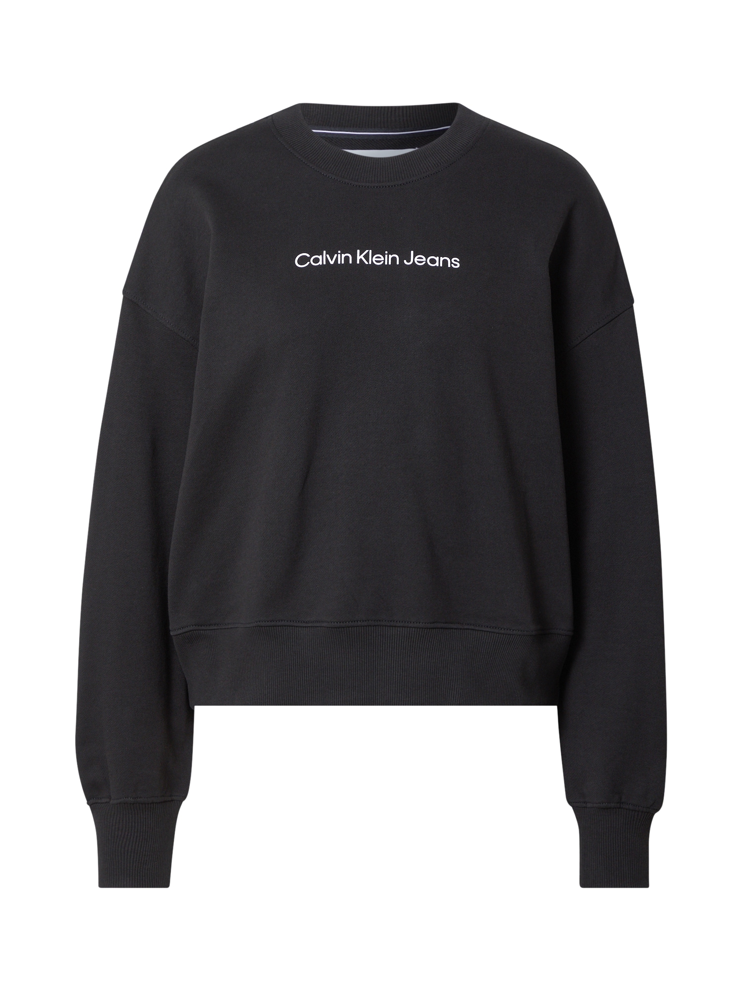 Calvin Klein Jeans Majica  črna / bela