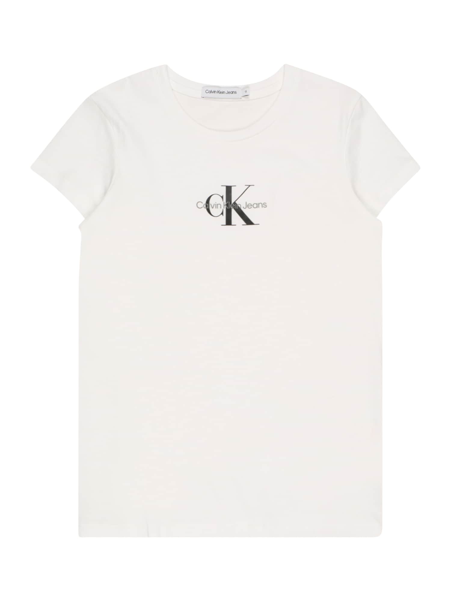 Calvin Klein Jeans Majica  črna / bela
