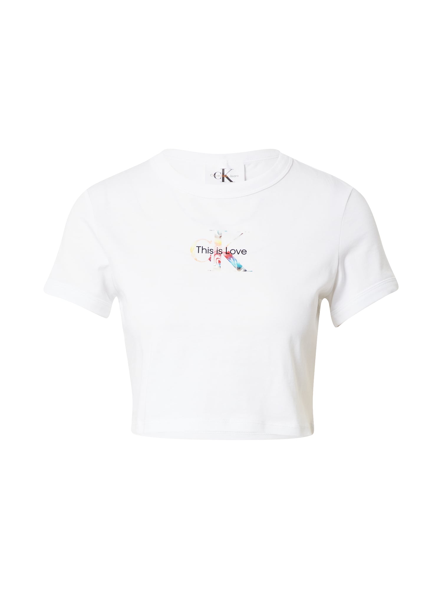 Calvin Klein Jeans Majica  mešane barve / črna / bela