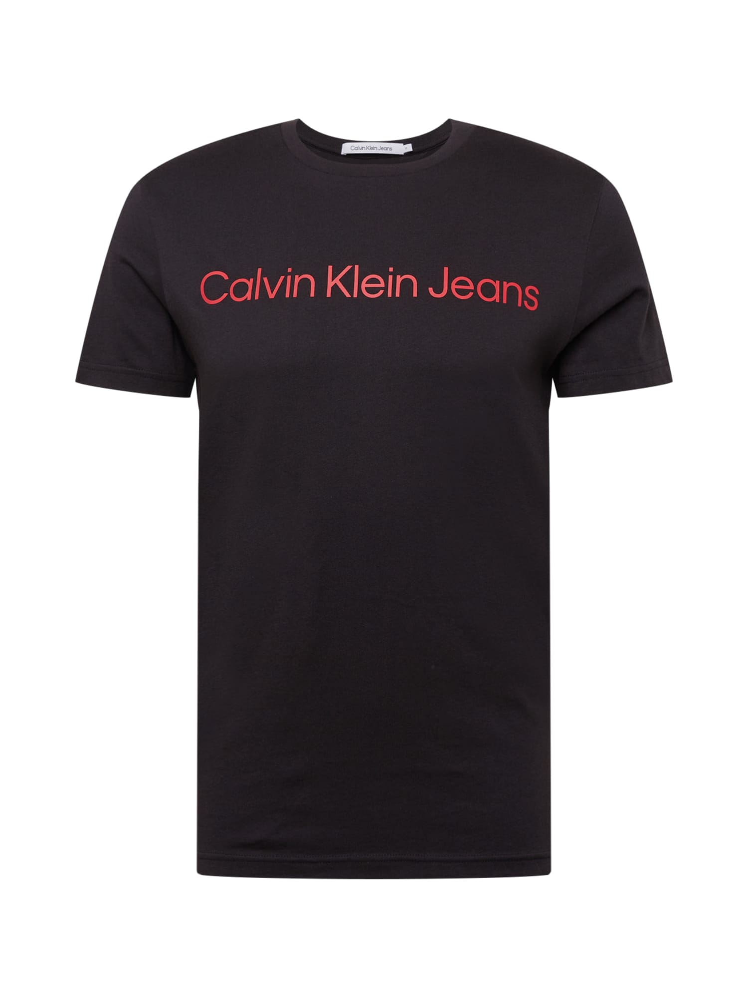 Calvin Klein Jeans Majica  rdeča / črna