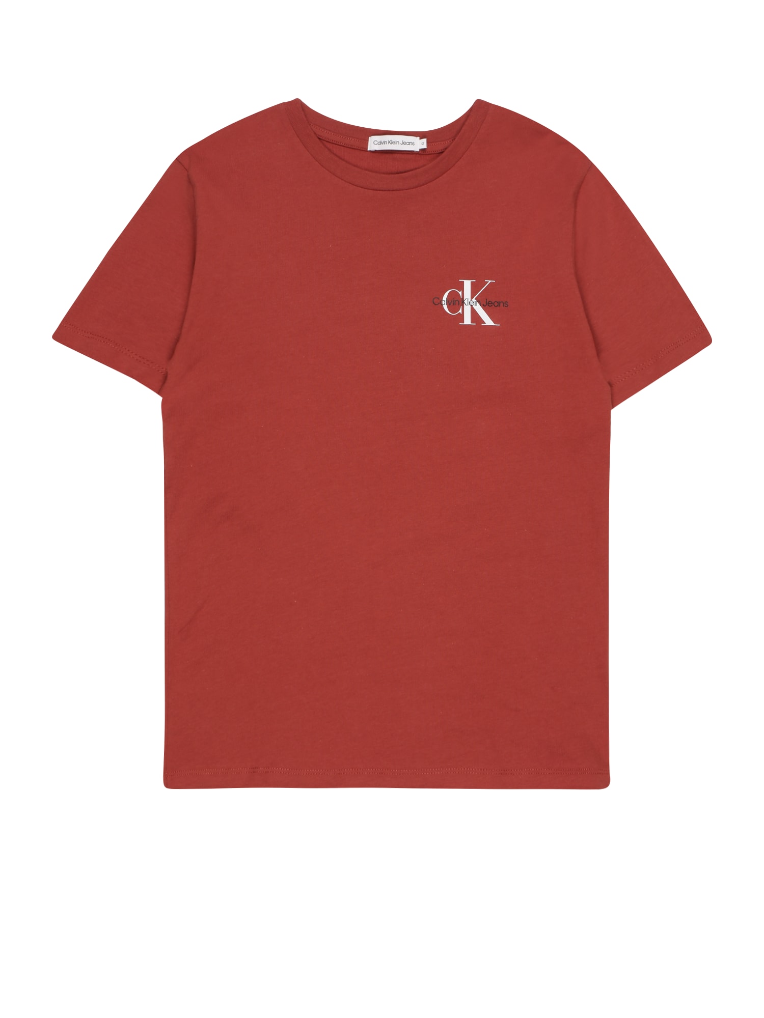 Calvin Klein Jeans Majica  rjasto rdeča / črna / bela