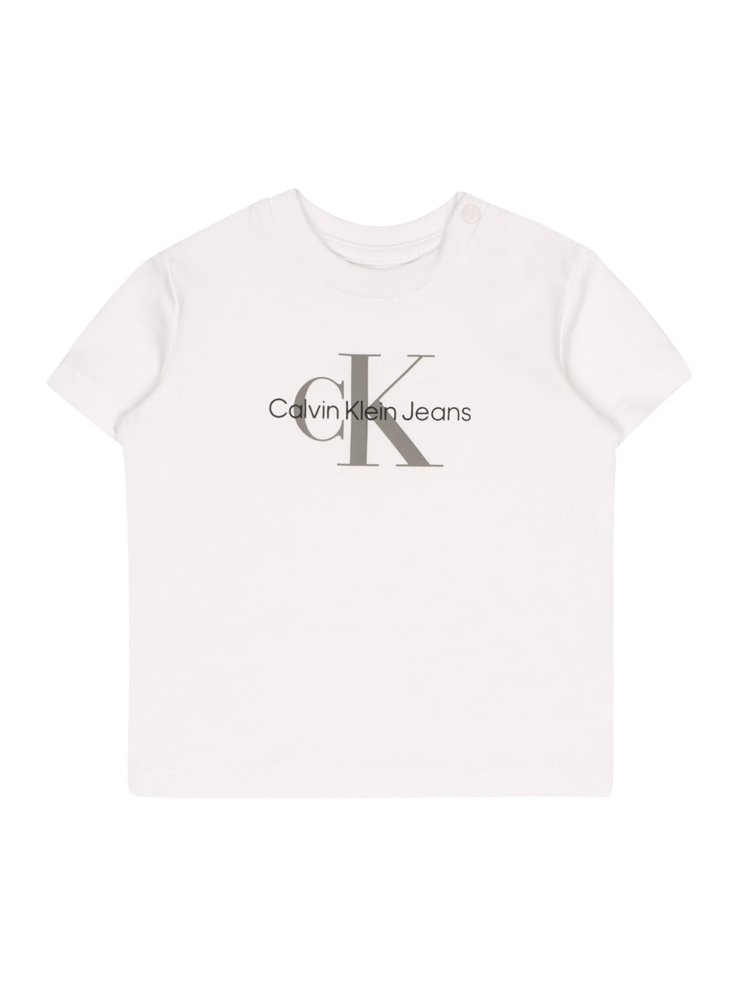 Calvin Klein Jeans Majica  siva / črna / bela
