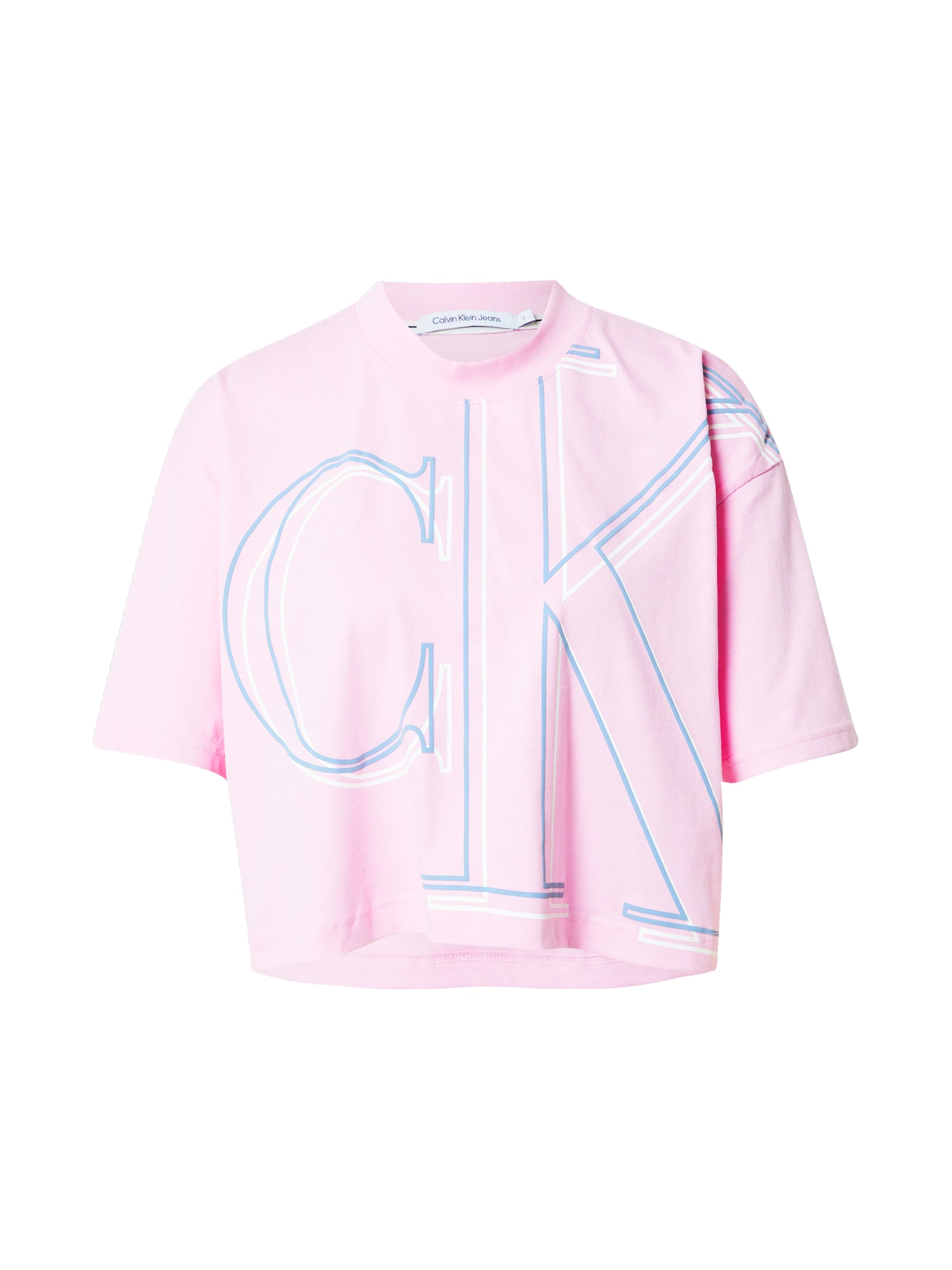 Calvin Klein Jeans Majica  svetlo modra / roza / bela
