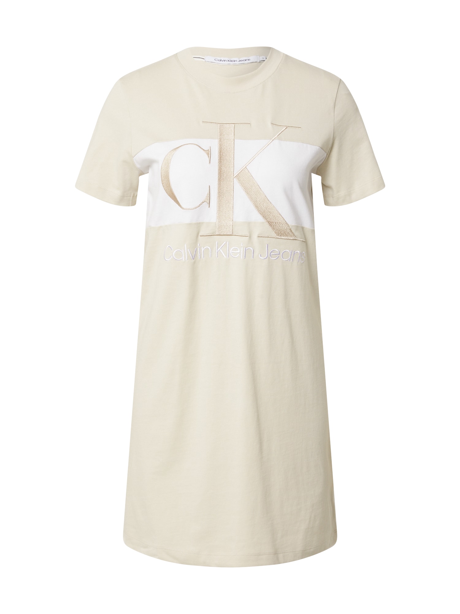 Calvin Klein Jeans Obleka  bela / jajčna lupina