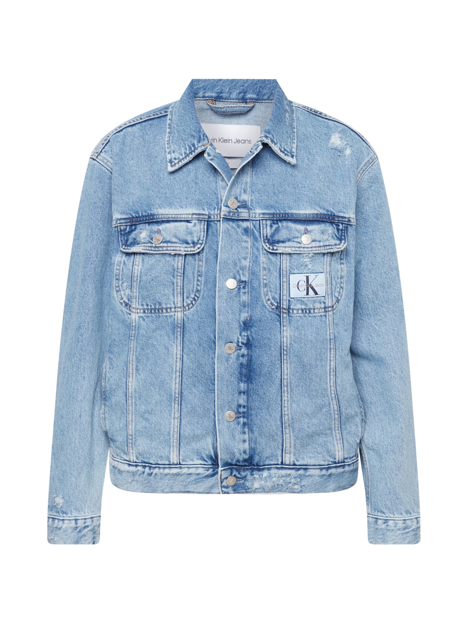 Calvin Klein Jeans Prehodna jakna  moder denim