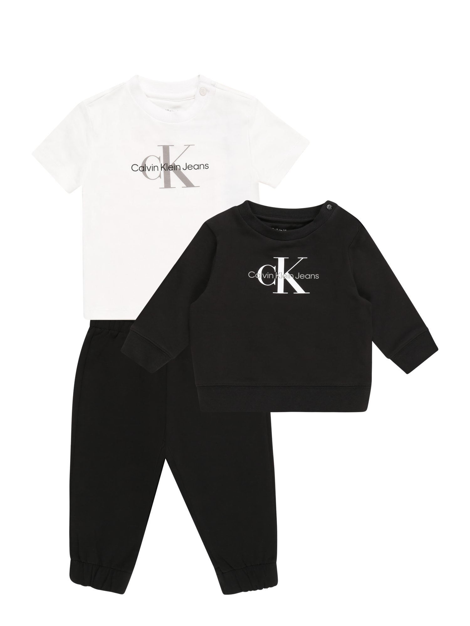 Calvin Klein Jeans Set perila  črna / bela