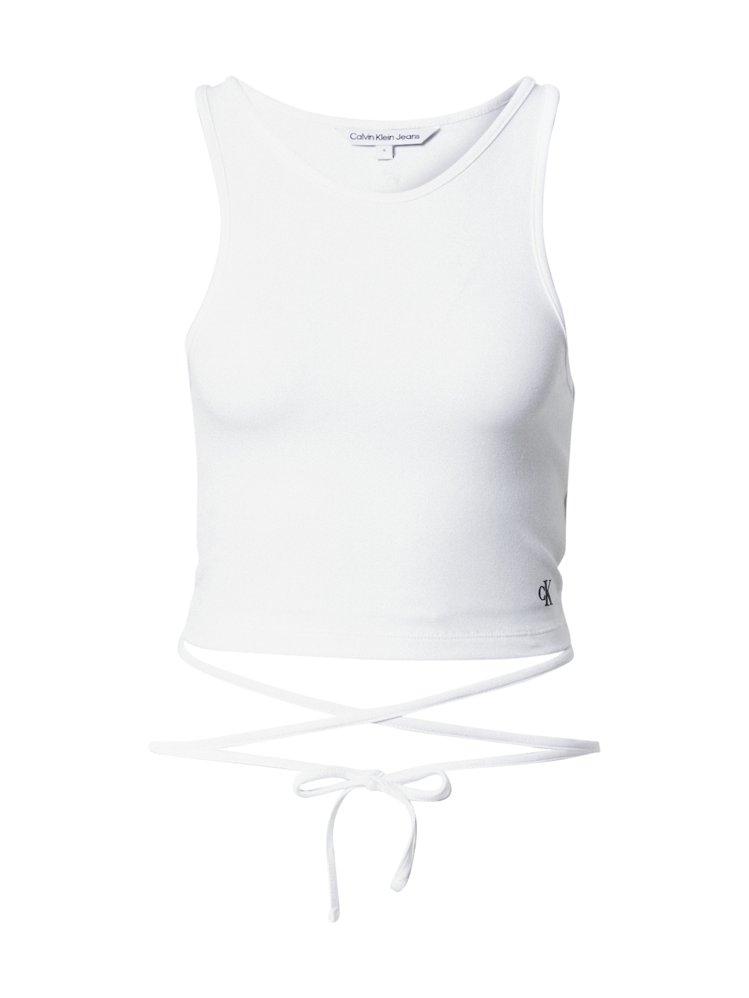 Calvin Klein Jeans Top  črna / bela