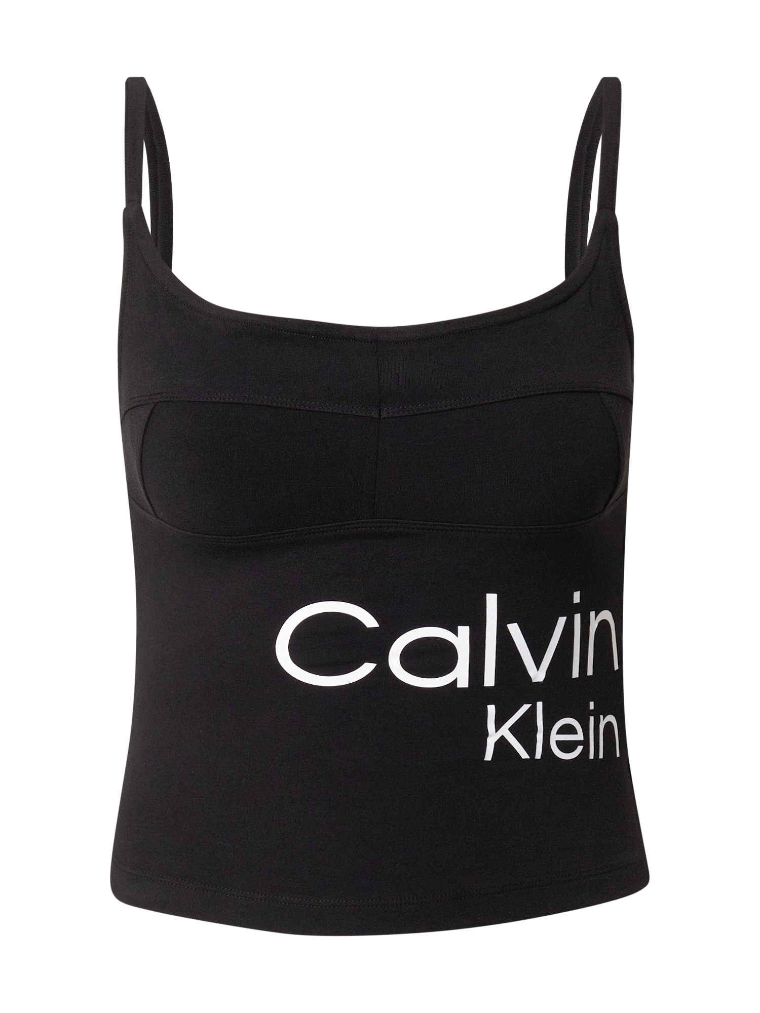 Calvin Klein Jeans Top  črna / bela