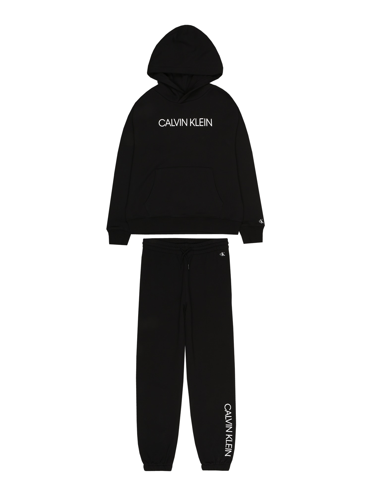 Calvin Klein Jeans Trenirka za tek  črna / bela