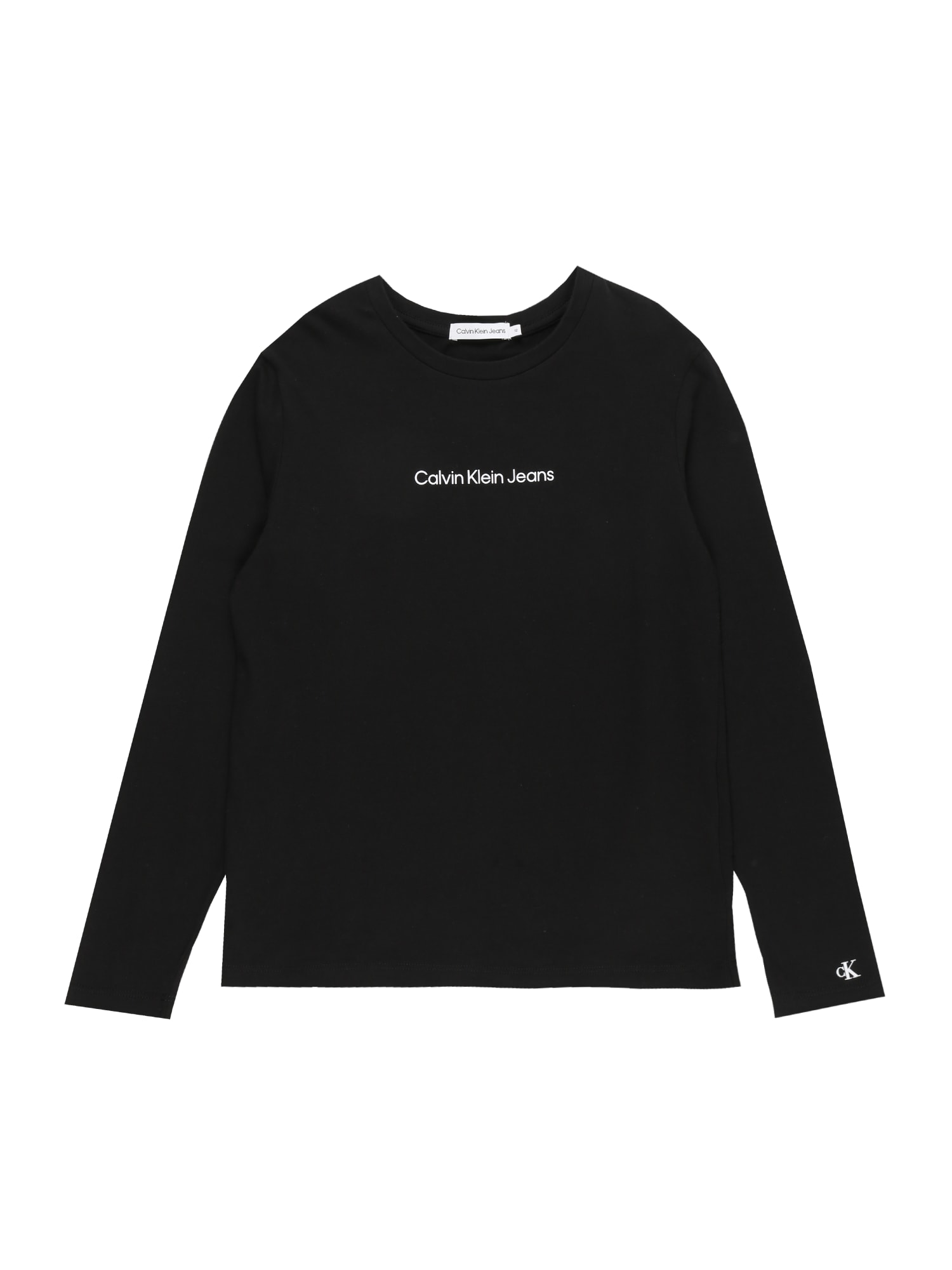 Calvin Klein Majica  črna / bela