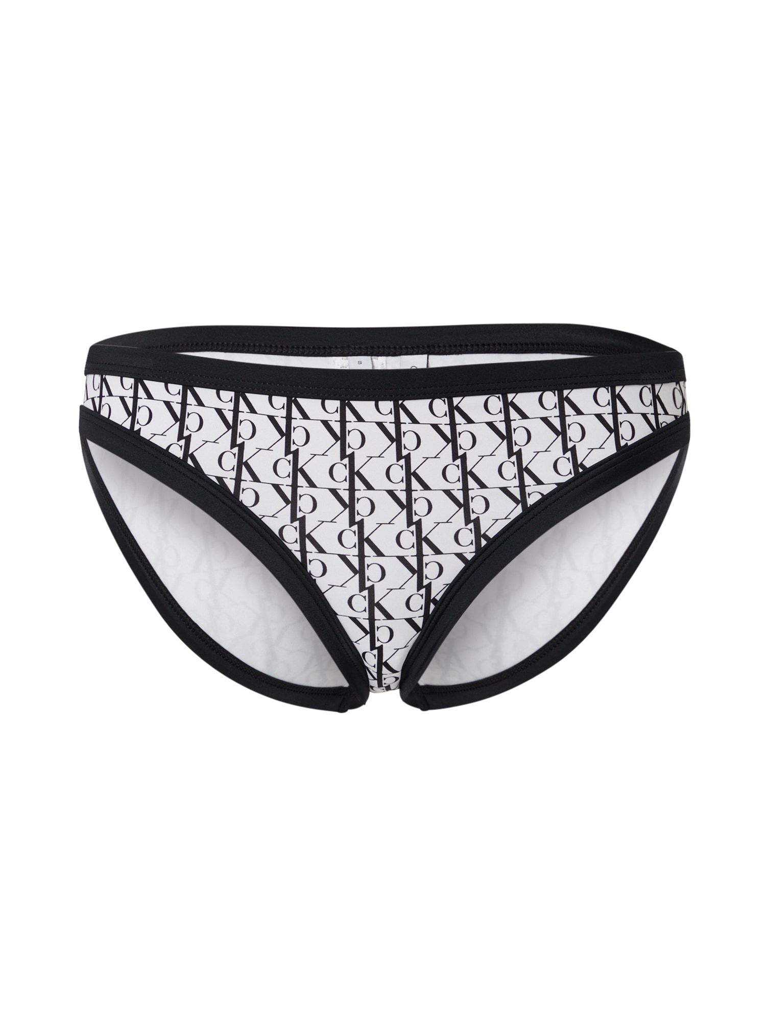 Calvin Klein Swimwear Bikini hlačke  črna / bela