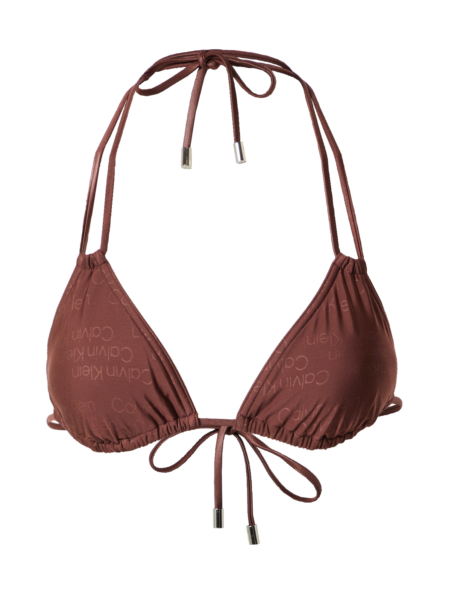 Calvin Klein Swimwear Bikini zgornji del  čokolada