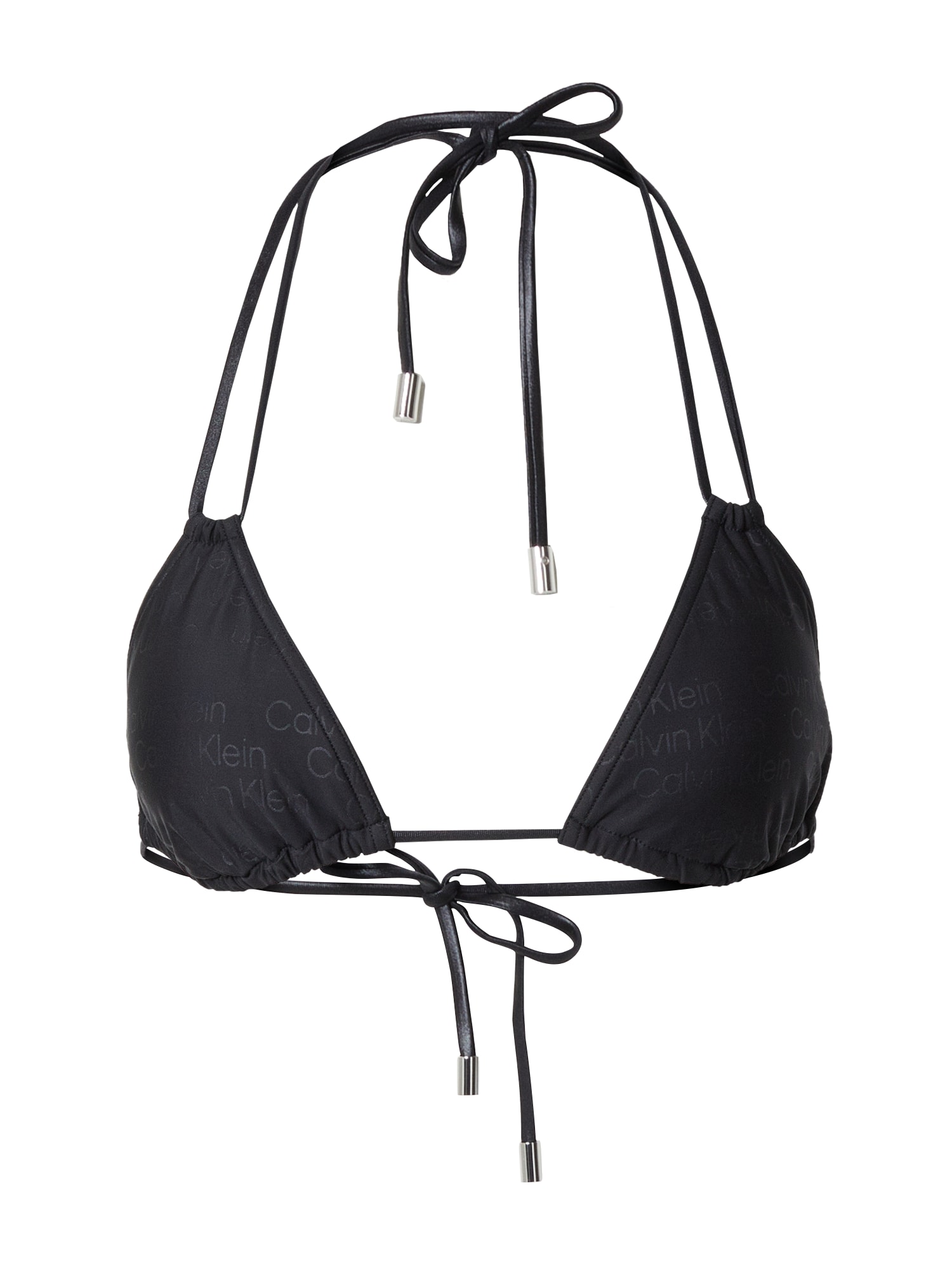 Calvin Klein Swimwear Bikini zgornji del  siva / črna