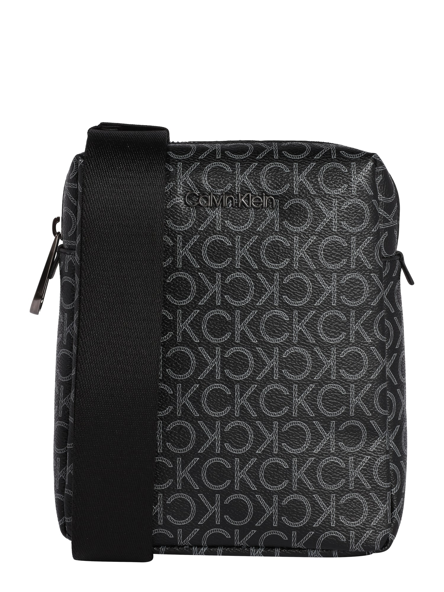 Calvin Klein Torba za čez ramo  siva / črna