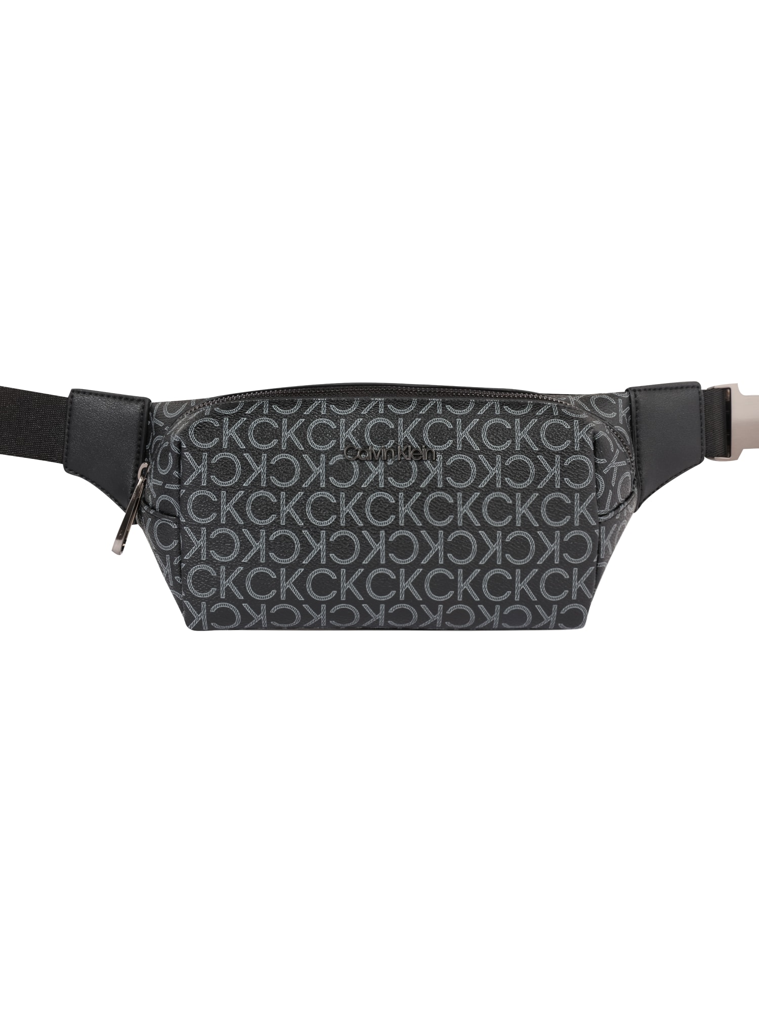 Calvin Klein Torbica za okrog pasu  svetlo siva / črna