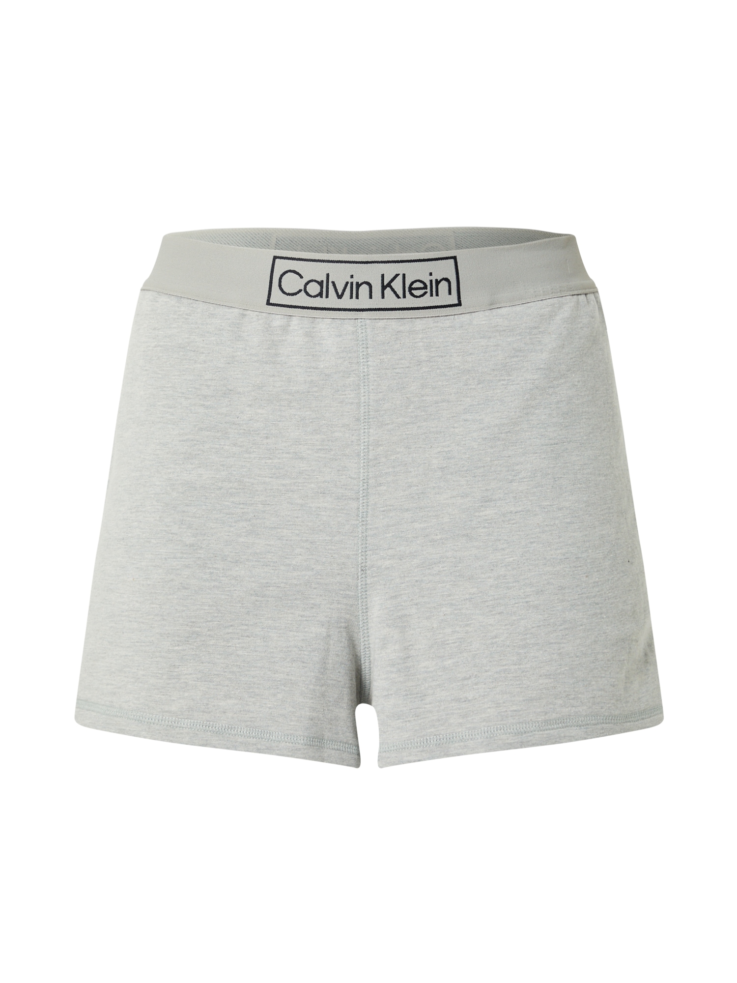 Calvin Klein Underwear Spodnji del pižame  pegasto siva / črna