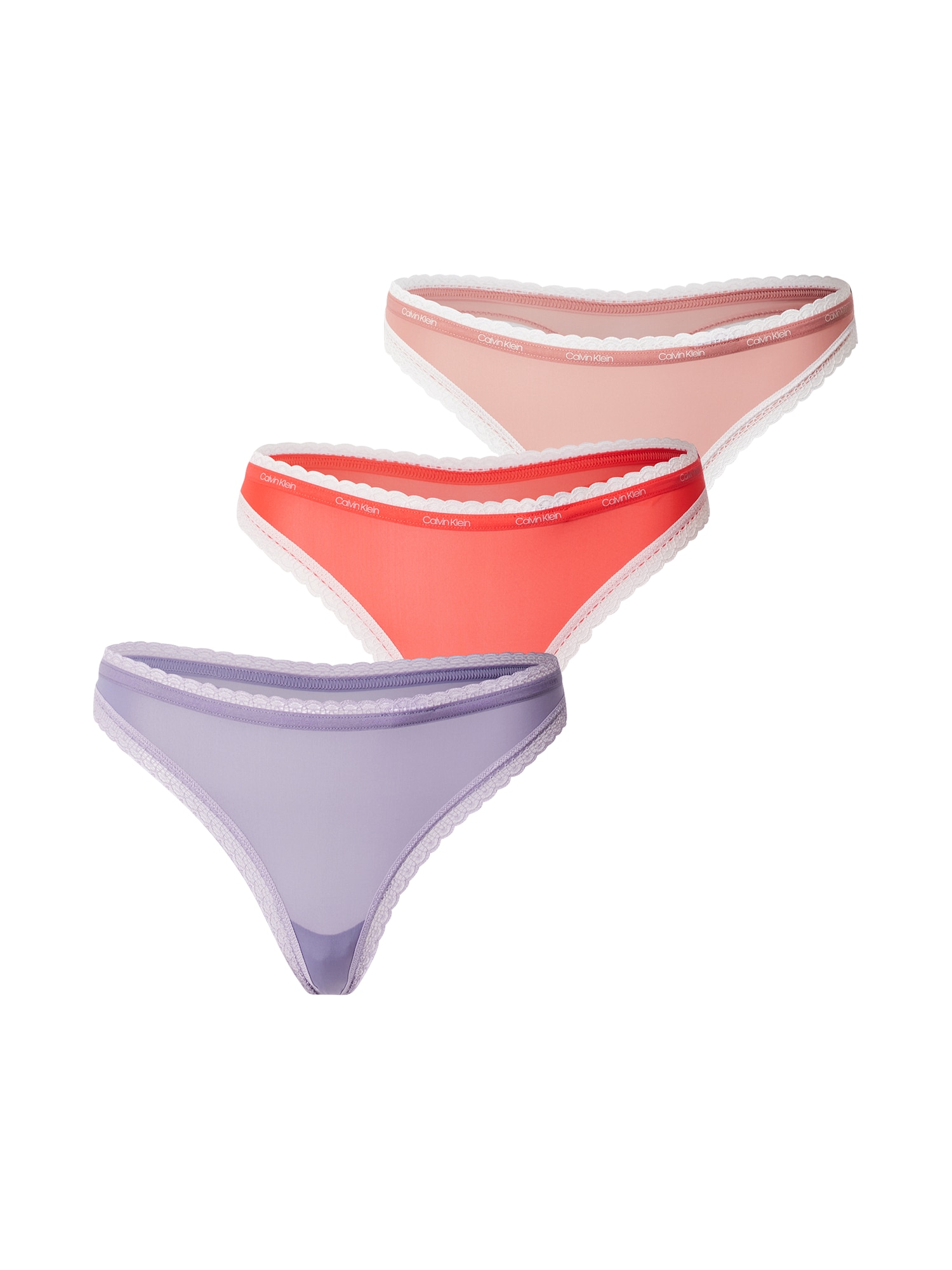 Calvin Klein Underwear Tangice  lila / breskev / rdeča / bela