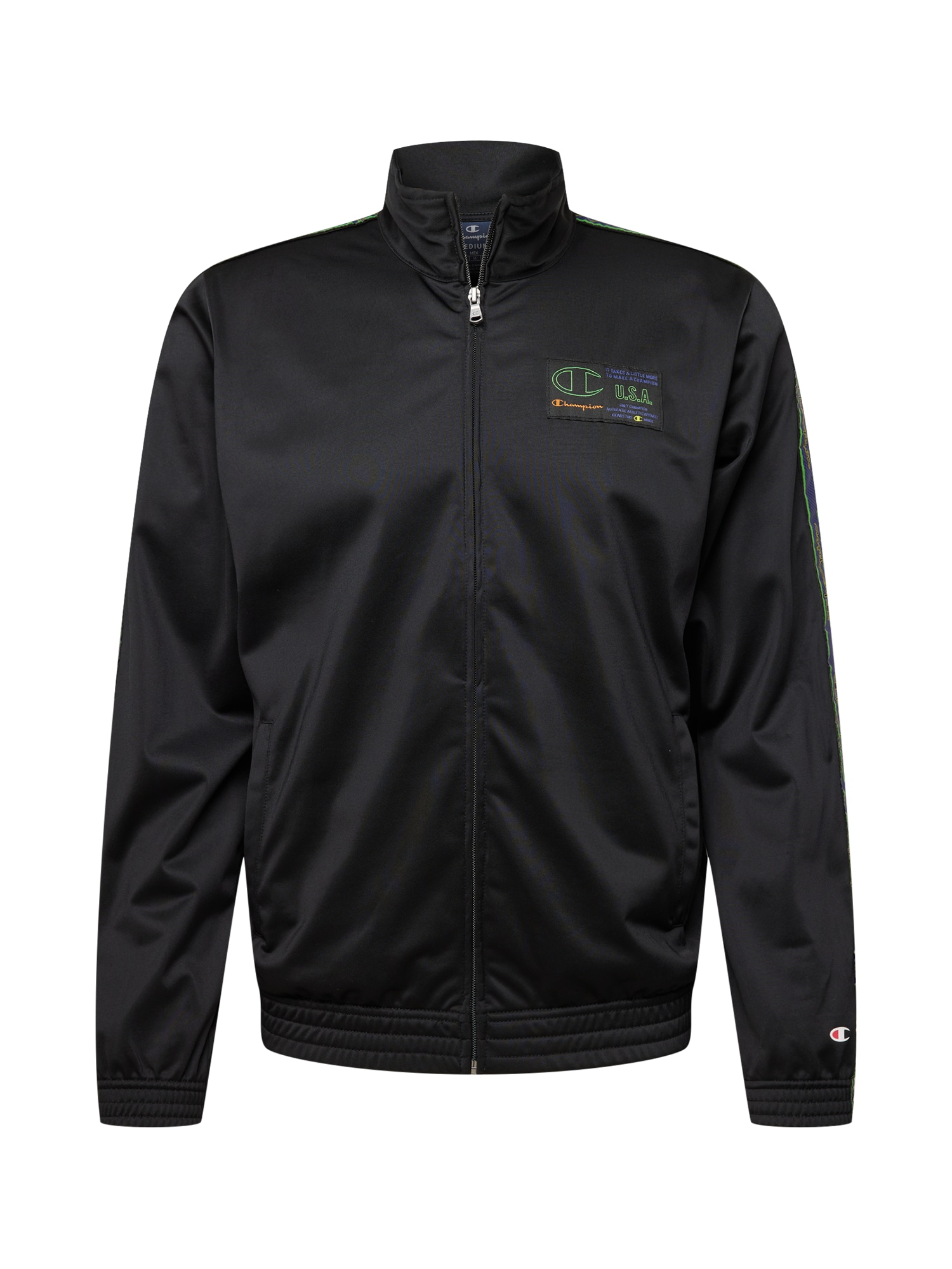 Champion Authentic Athletic Apparel Jakna za trening  temno rumena / travnato zelena / temno liila / oranžna / črna