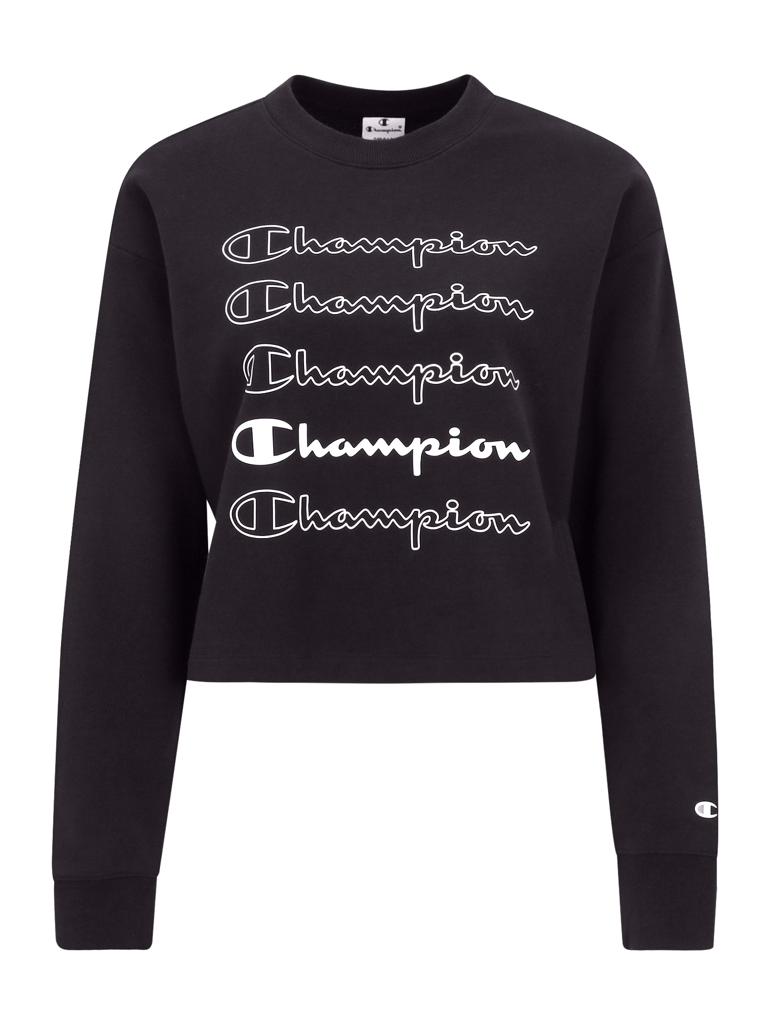 Champion Authentic Athletic Apparel Majica  črna / bela
