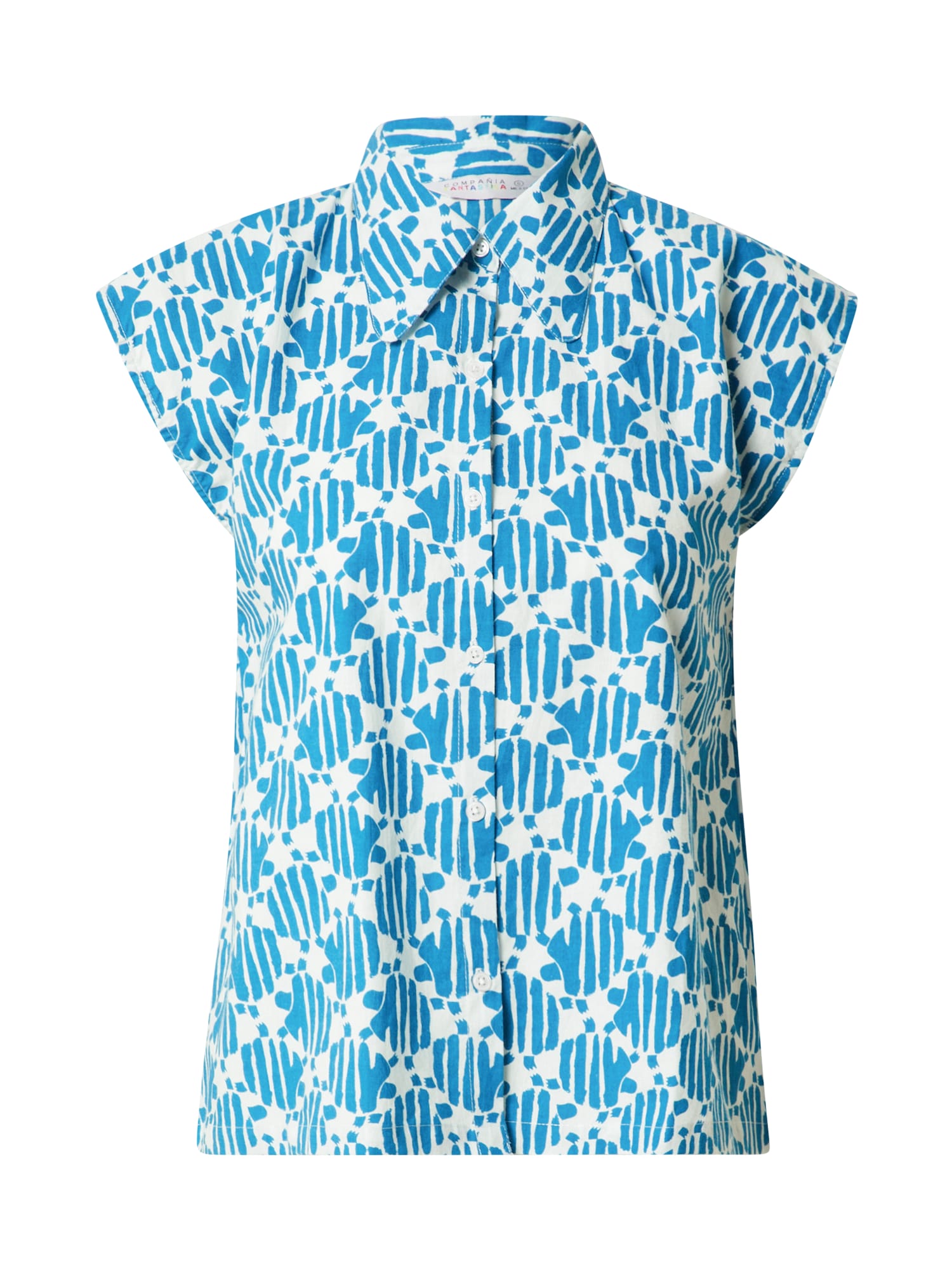 Compania Fantastica Bluza 'Camisa'  kraljevo modra / bela